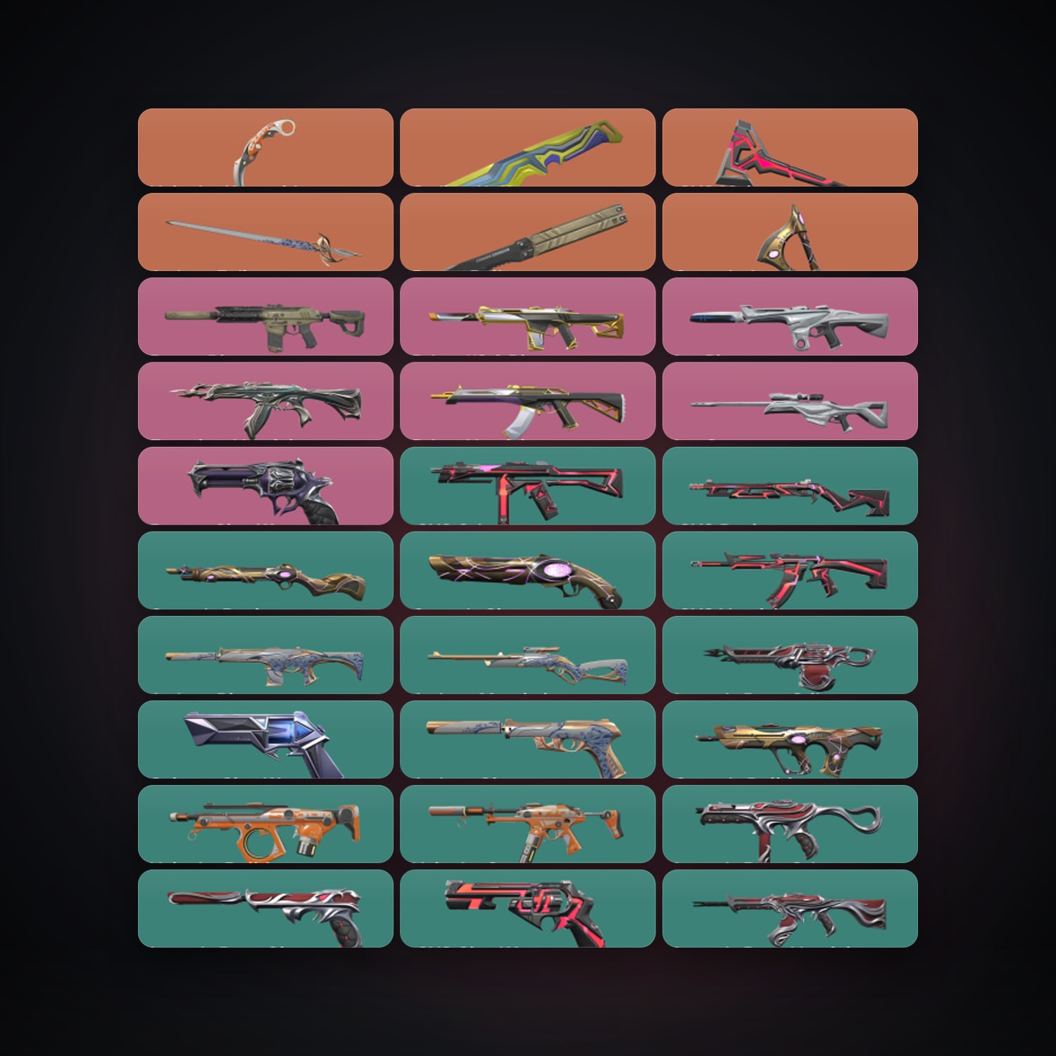 EU Plat 1 locker — 6 knives, 83 skins, lvl 164 — HabibiAccounts