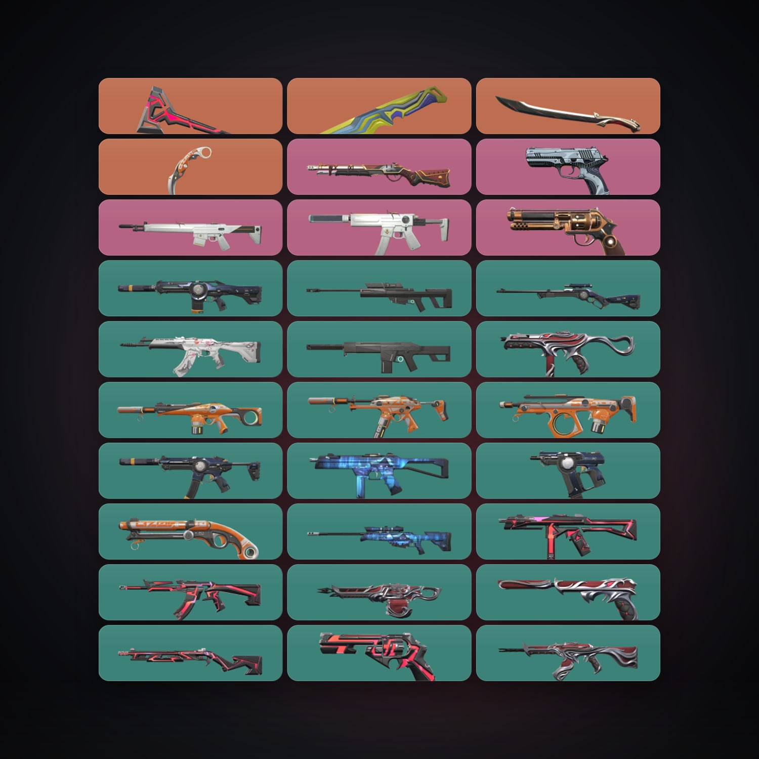 NA locker — 4 knives, 70 skins, lvl 167 — HabibiAccounts