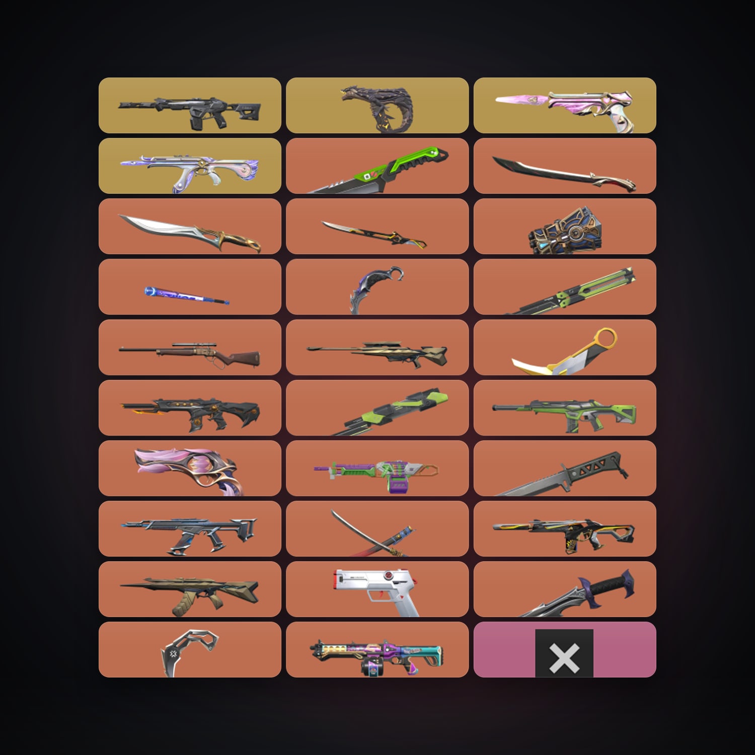 NA Diamond 1 locker — 14 knives, 139 skins, lvl 145 — HabibiAccounts