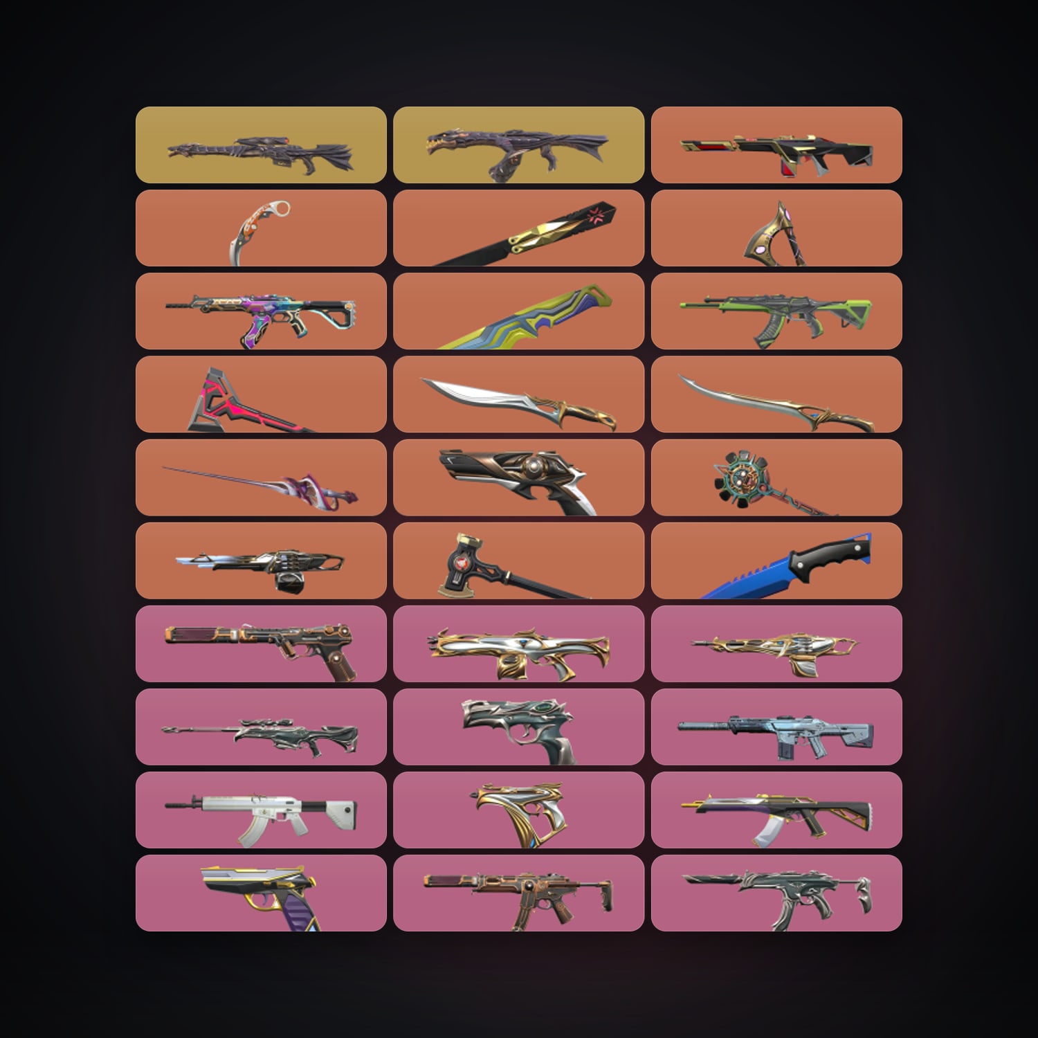 EU Silver 3 locker — 11 knives, 146 skins, lvl 241 — HabibiAccounts