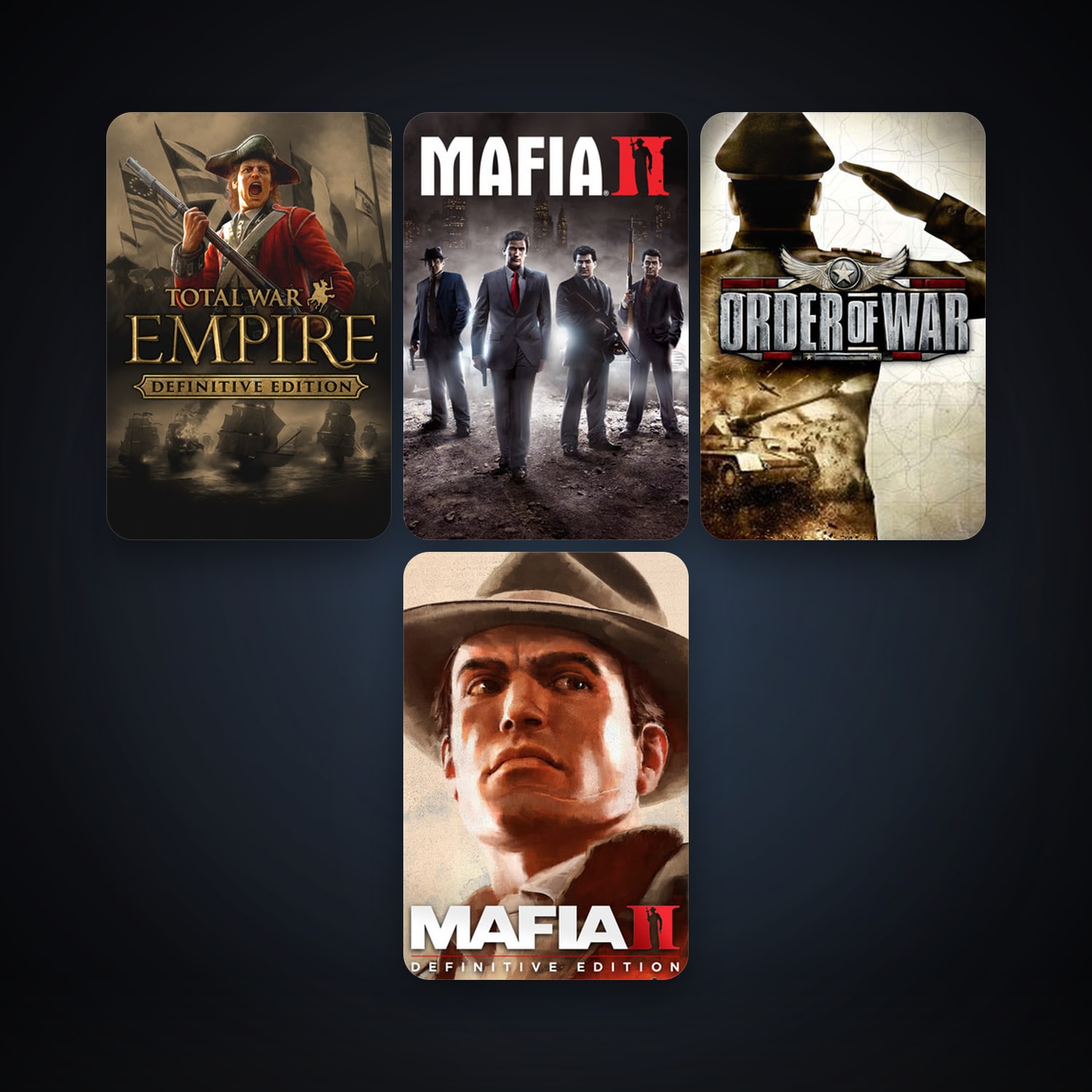 Empire: Total War + Order of War, 4 games, clean — HabibiAccounts