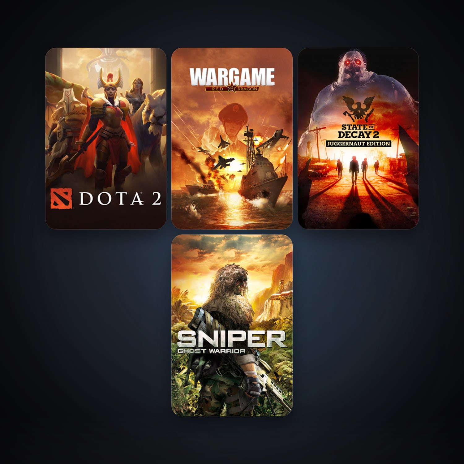 Dota 2 + Sniper: Ghost Warrior, 6 games, clean — HabibiAccounts