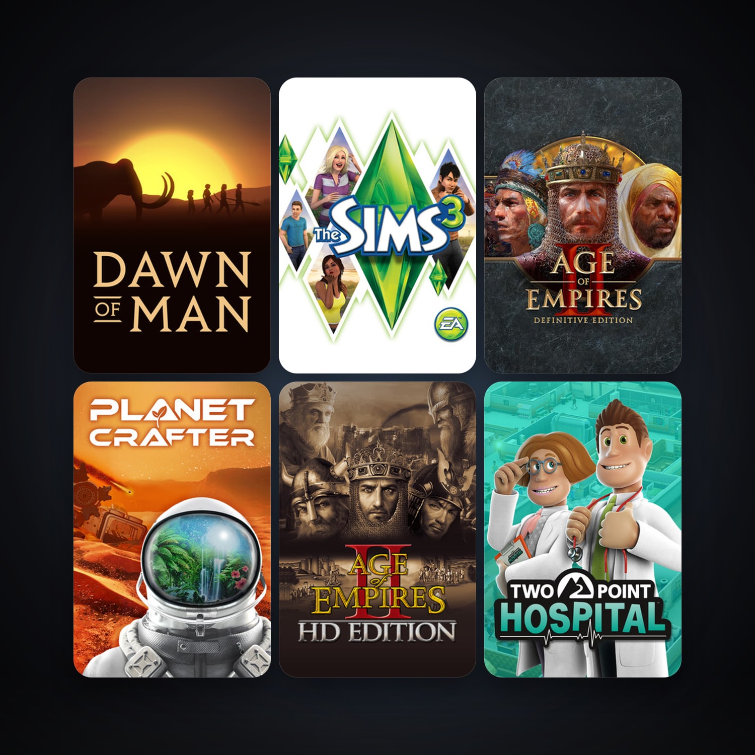 The Sims 3 + Age of Empires II, 27 games, clean — HabibiAccounts