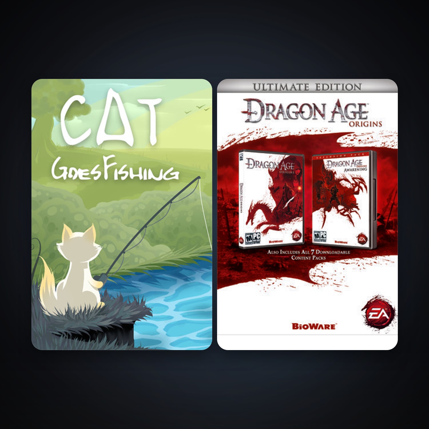 Dragon Age: Origins - Ultimate Edition + Cat Goes Fishing, 5 games, clean — HabibiAccounts