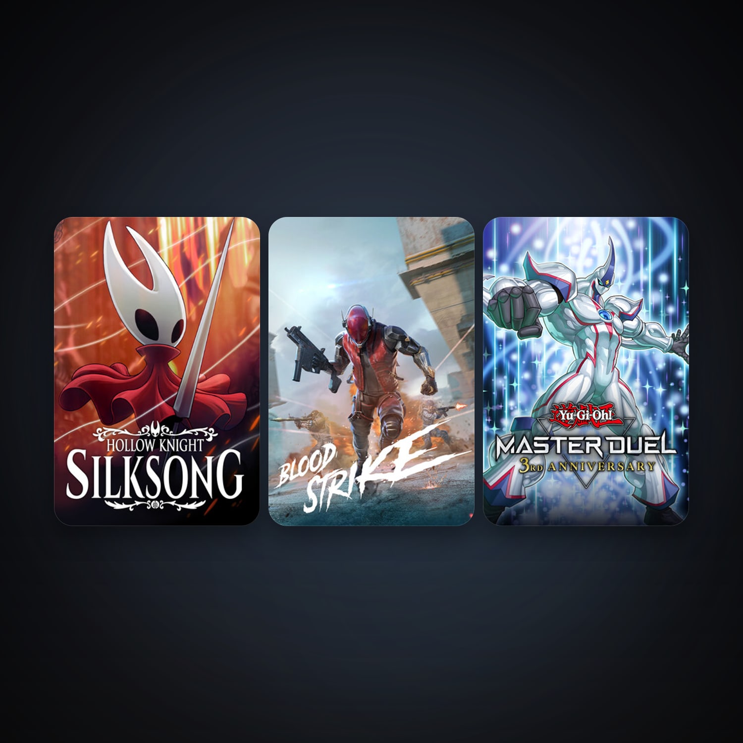 Hollow Knight: Silksong + Yu-Gi-Oh! Master Duel, 7 games, clean — HabibiAccounts