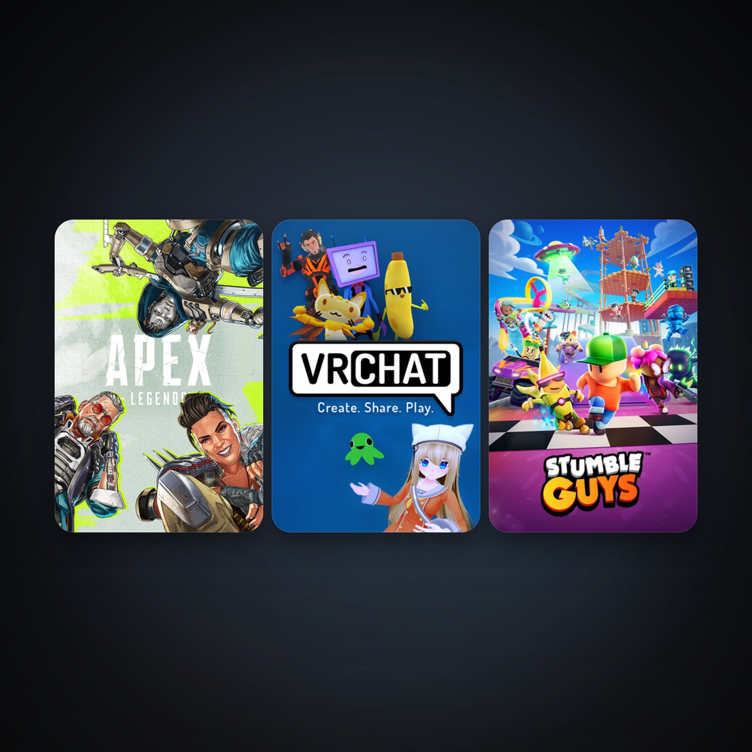 VRChat + Apex Legends, 7 games, clean — HabibiAccounts