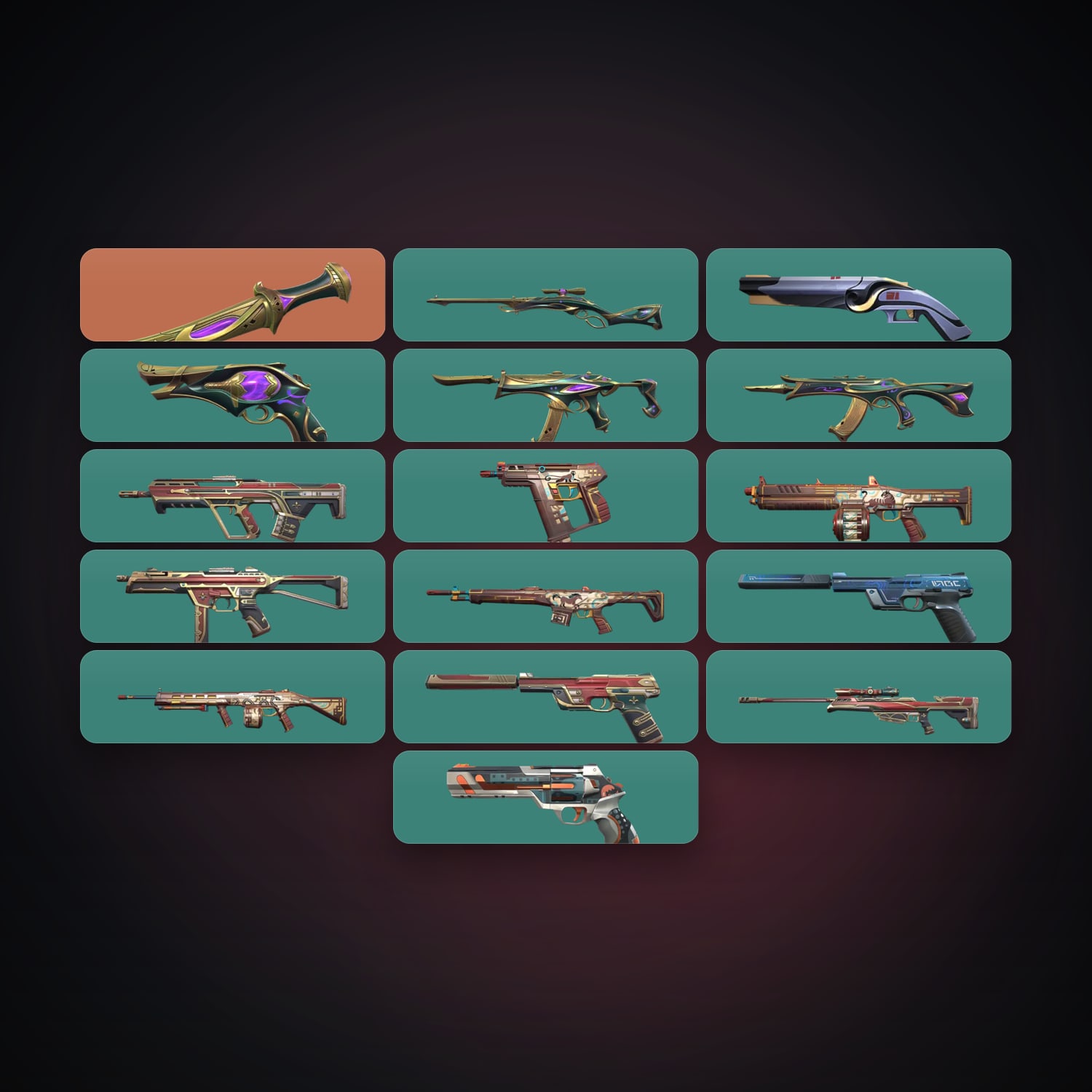 EU Gold 1 locker — 1 knives, 16 skins, lvl 118 — HabibiAccounts