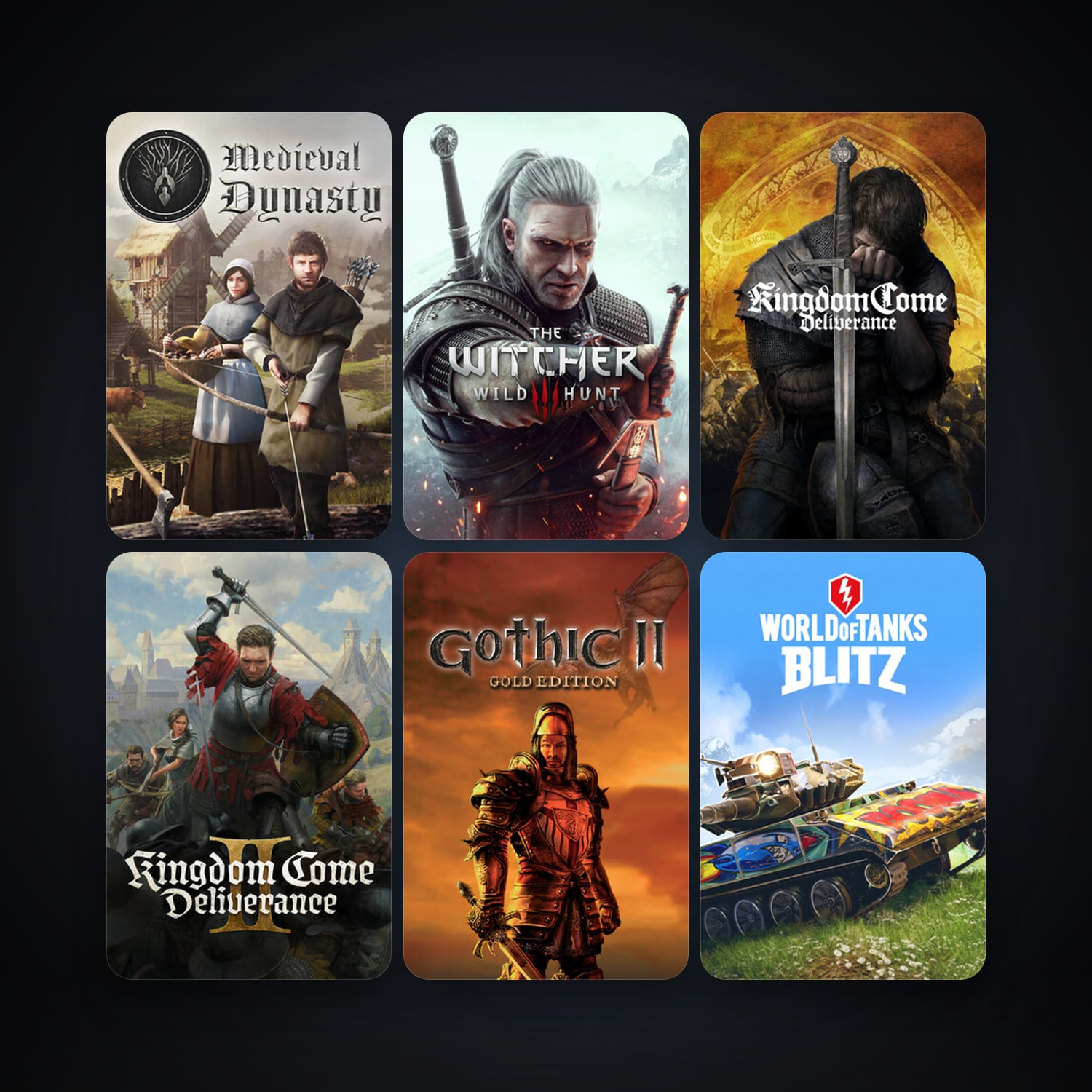 Gothic II: Gold Edition + Gothic 1, 17 games, clean — HabibiAccounts