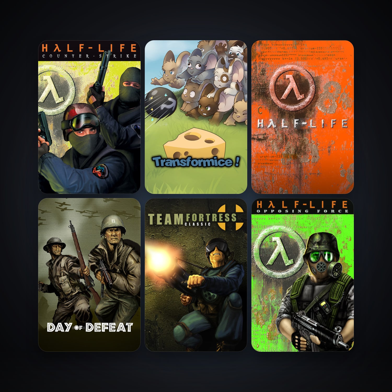 Counter-Strike + Team Fortress Classic, 9 games, clean — HabibiAccounts