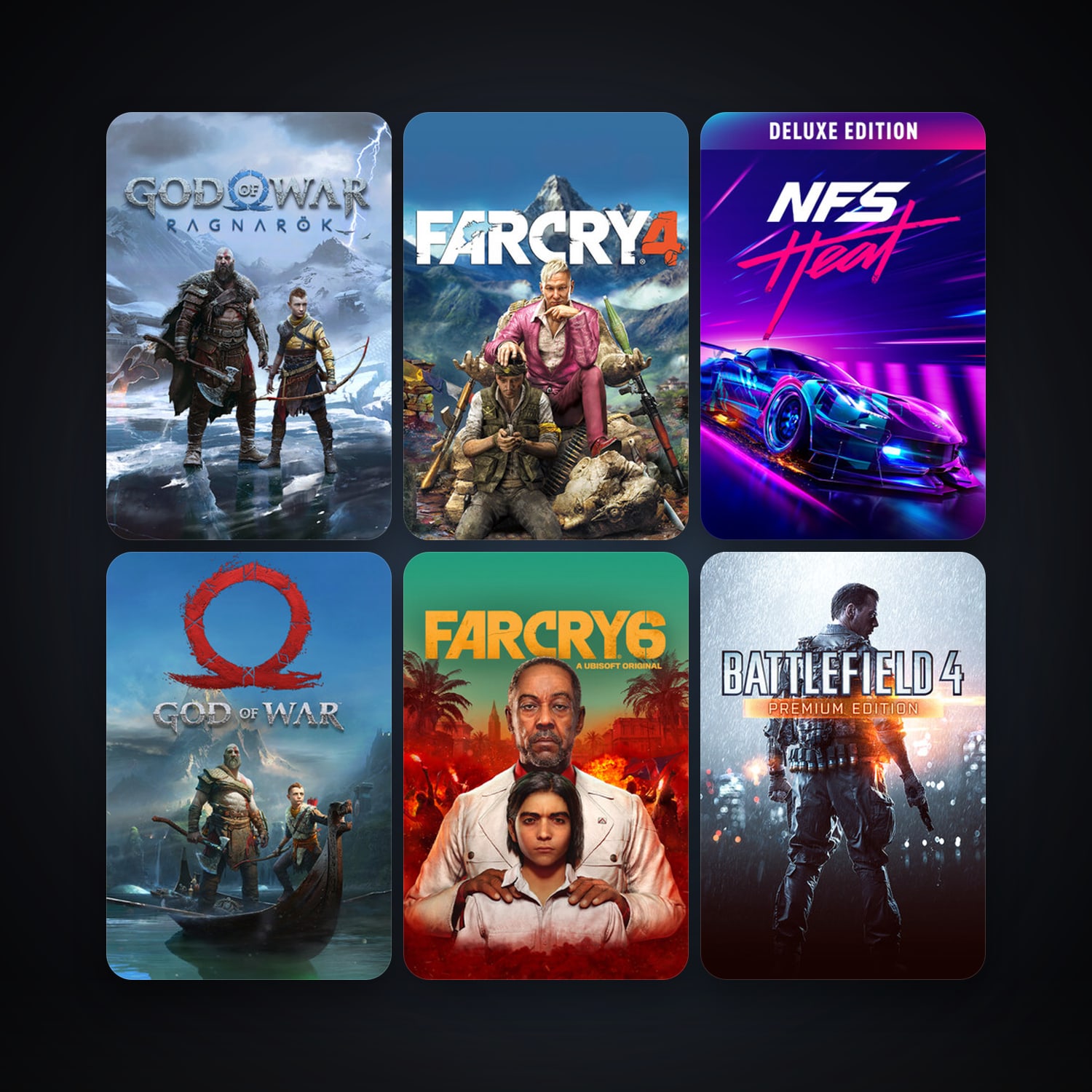 Far Cry 4 + Need for Speed Heat, 21 games, clean — HabibiAccounts