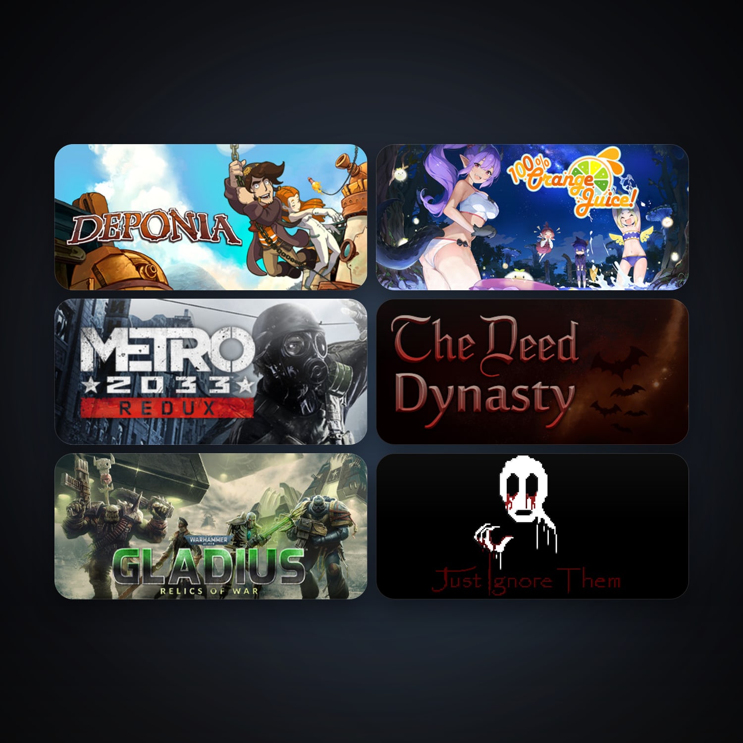 Deponia + 100% Orange Juice, 46 games, clean — HabibiAccounts