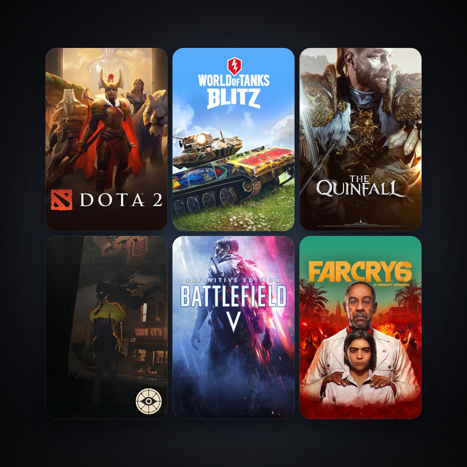Dota 2 + World of Tanks Blitz, 8 games, clean — HabibiAccounts