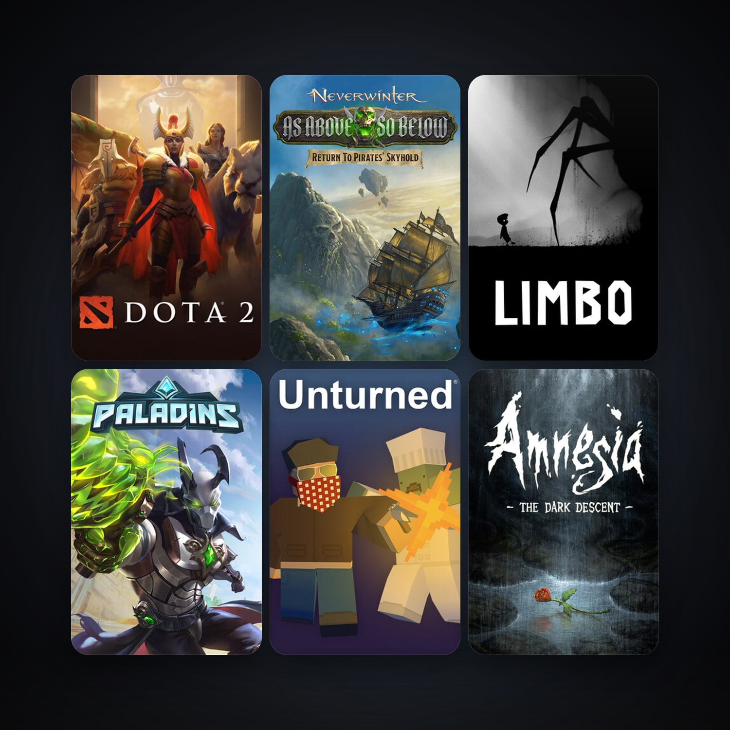 Dota 2 + LIMBO, 6 games, clean — HabibiAccounts