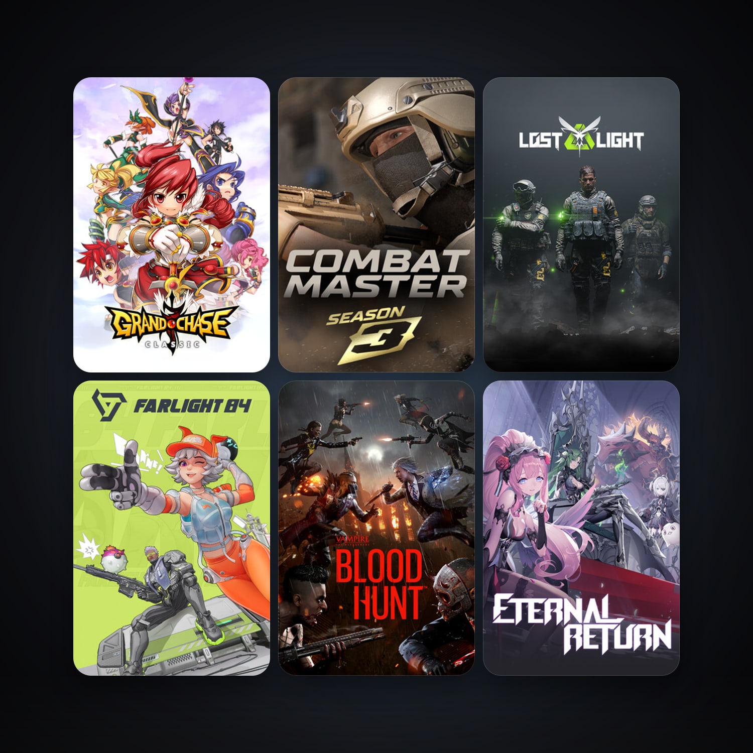 Vampire: The Masquerade - Bloodhunt + GrandChase, 10 games, clean — HabibiAccounts