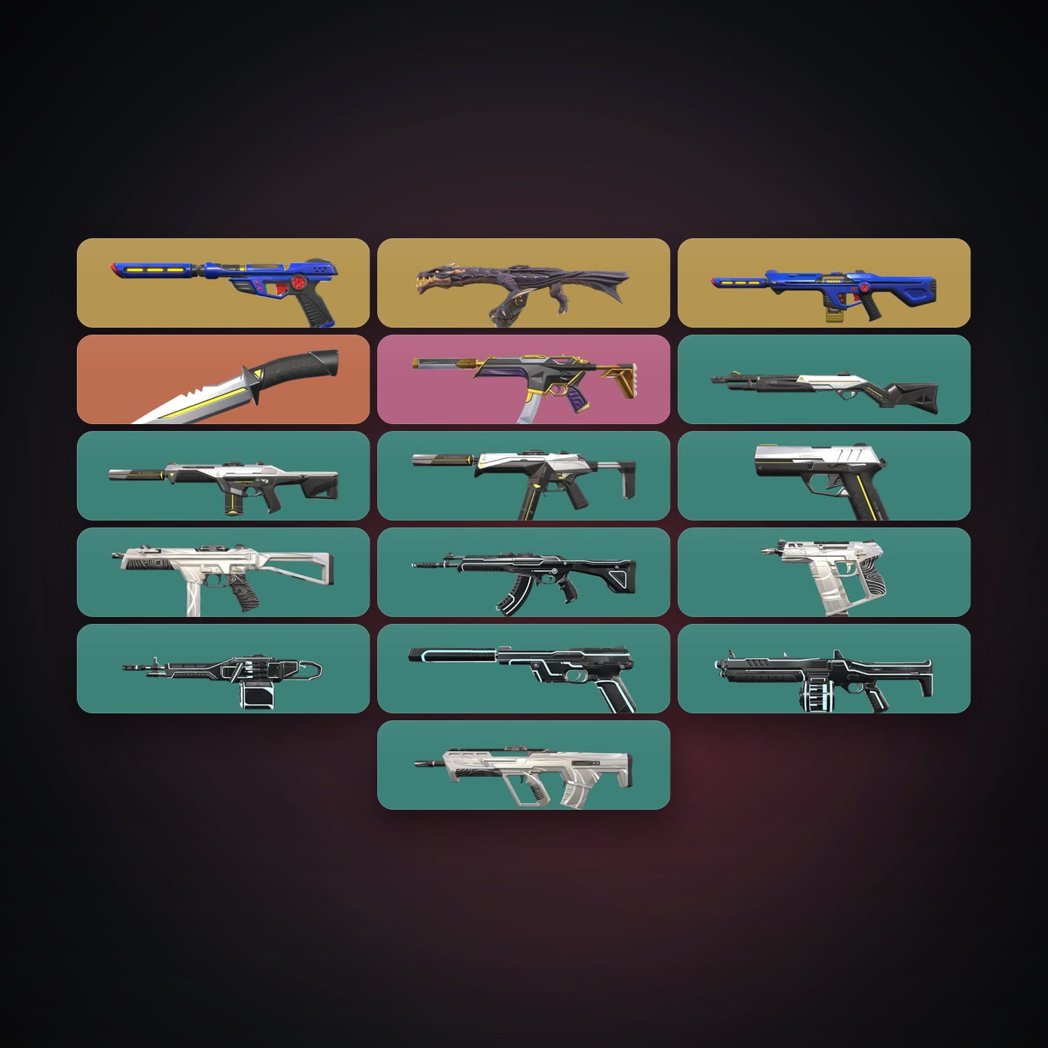 AP Plat 2 locker — 1 knives, 17 skins, lvl 29 — HabibiAccounts