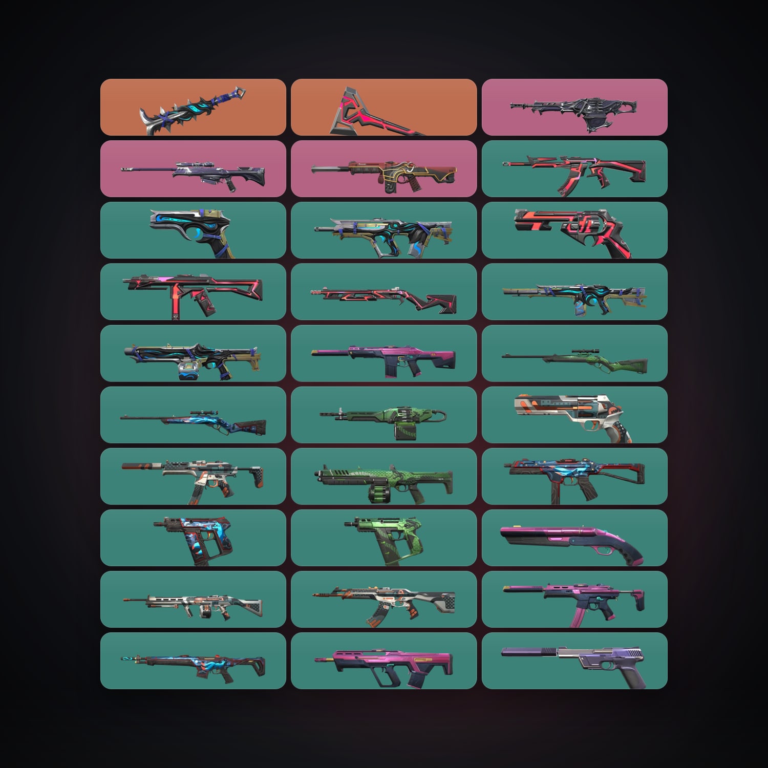 AP Gold 1 locker — 2 knives, 30 skins, lvl 115 — HabibiAccounts