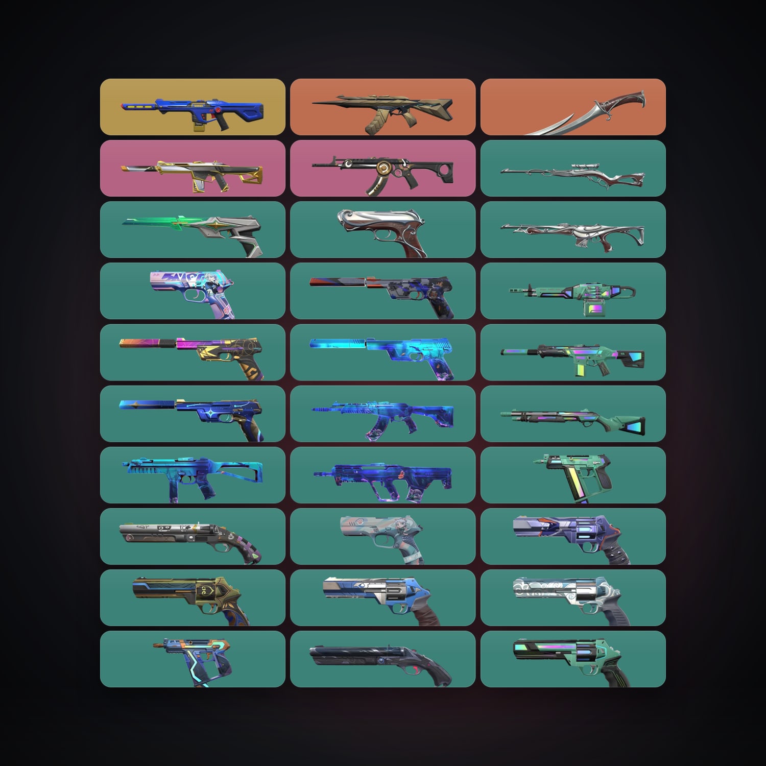 AP Silver 3 locker — 1 knives, 30 skins, lvl 189 — HabibiAccounts