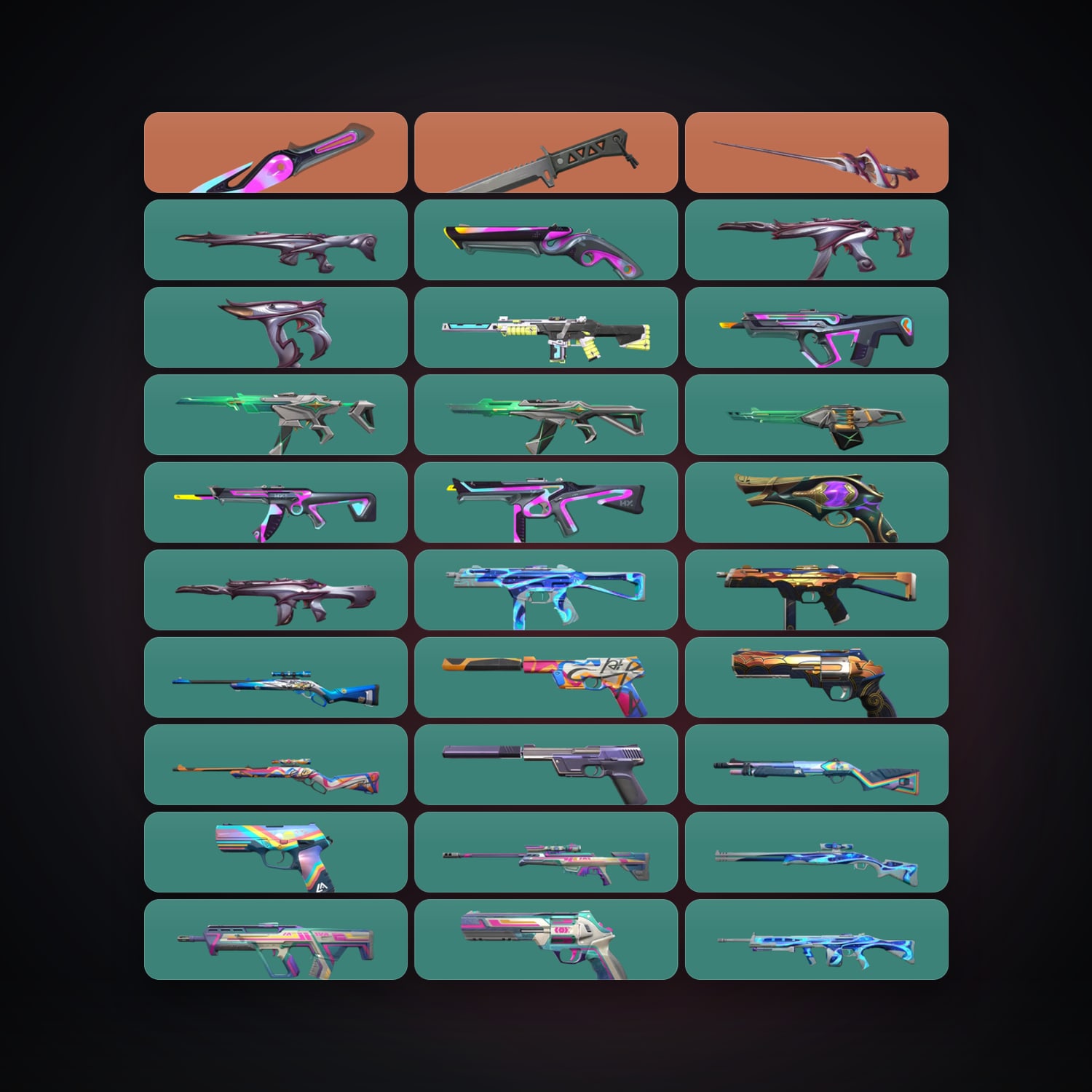 AP Gold 1 locker — 3 knives, 42 skins, lvl 114 — HabibiAccounts