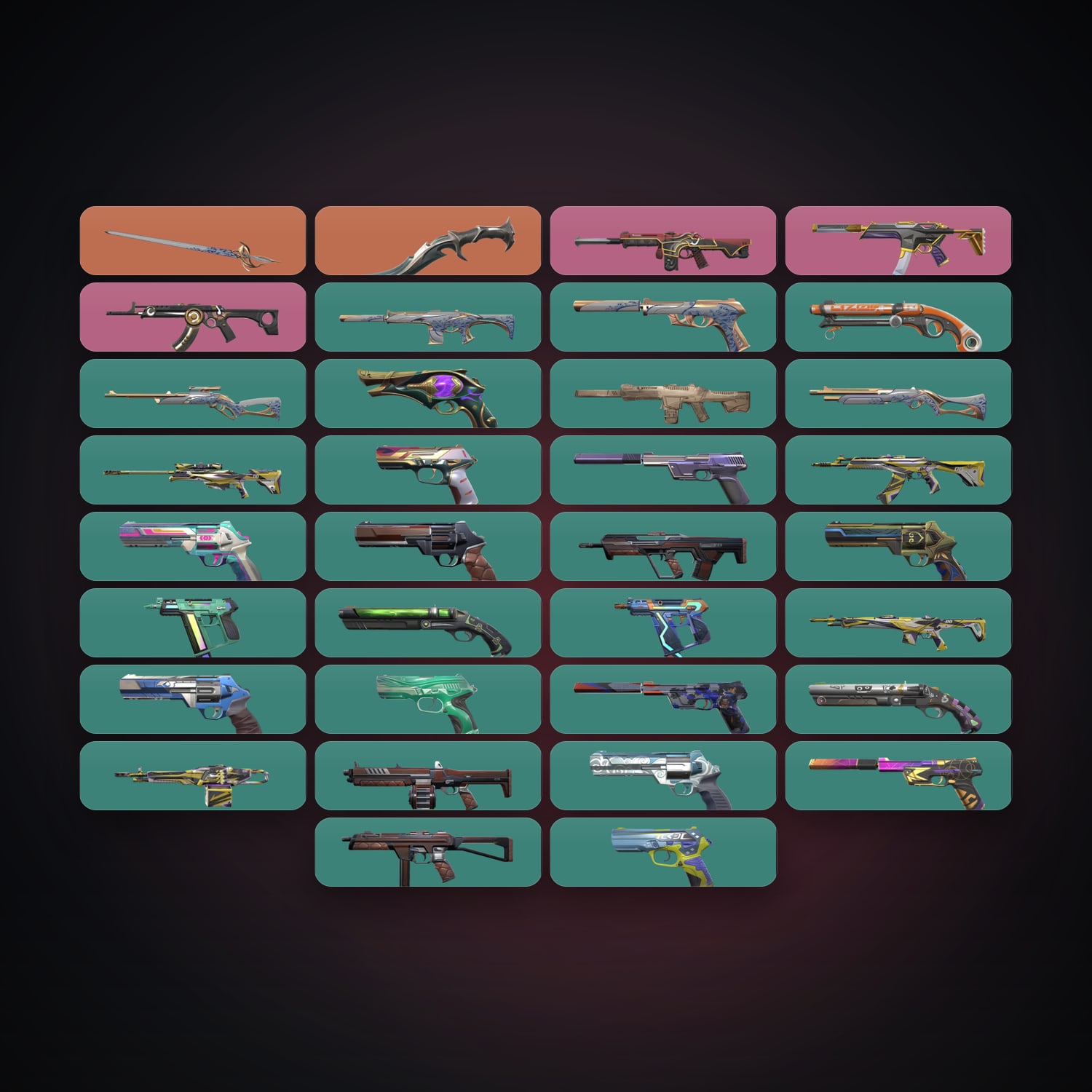 AP Plat 1 locker — 2 knives, 34 skins, lvl 254 — HabibiAccounts
