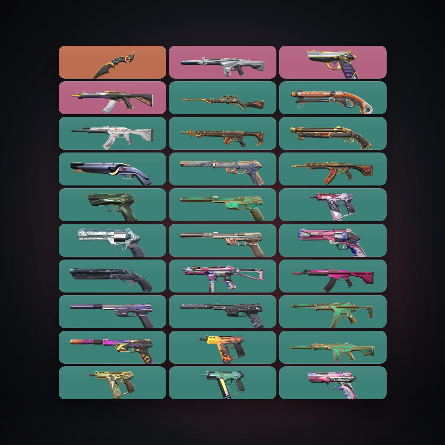 AP Silver 1 locker — 1 knives, 39 skins, lvl 250 — HabibiAccounts