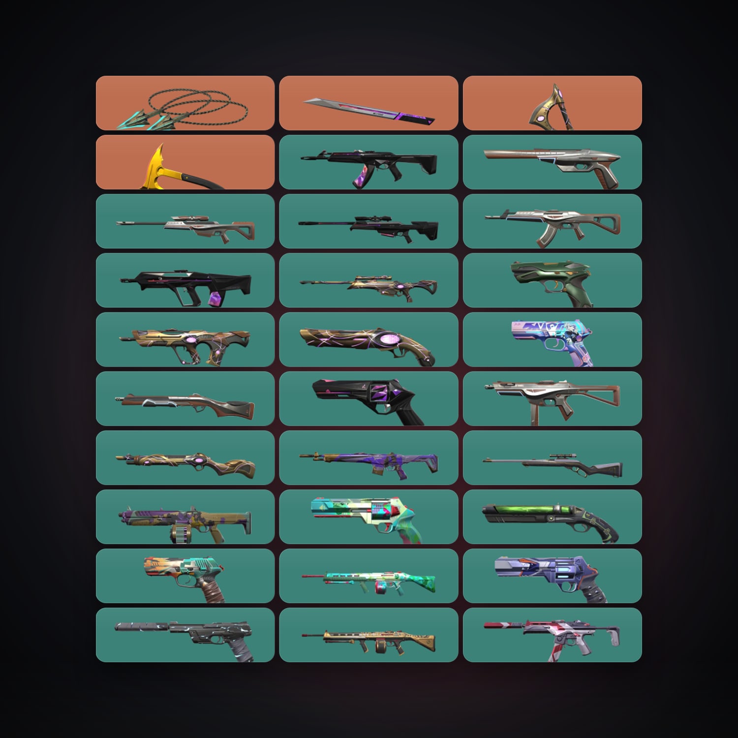 AP Gold 1 locker — 4 knives, 51 skins, lvl 201 — HabibiAccounts