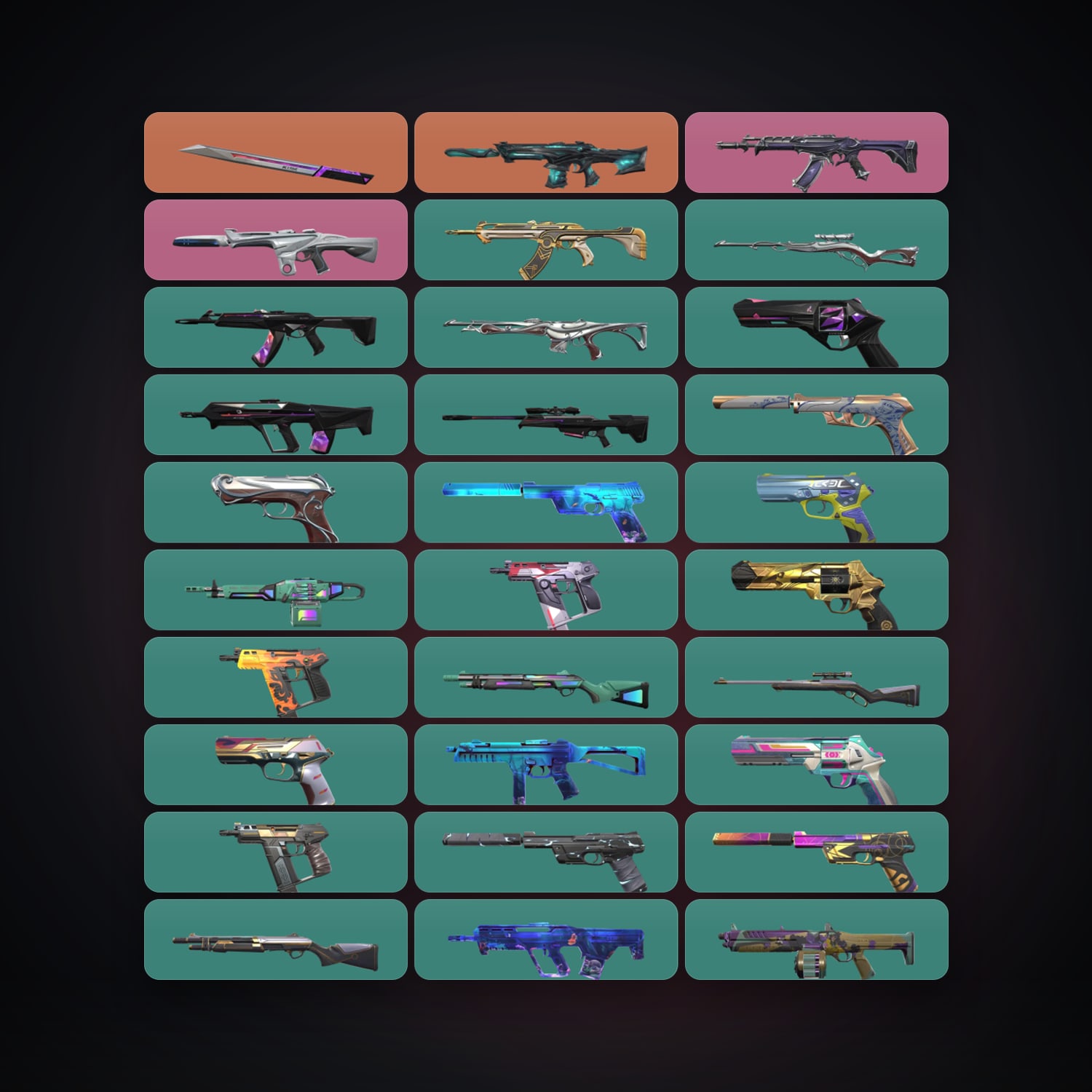 AP Gold 3 locker — 1 knives, 44 skins, lvl 257 — HabibiAccounts