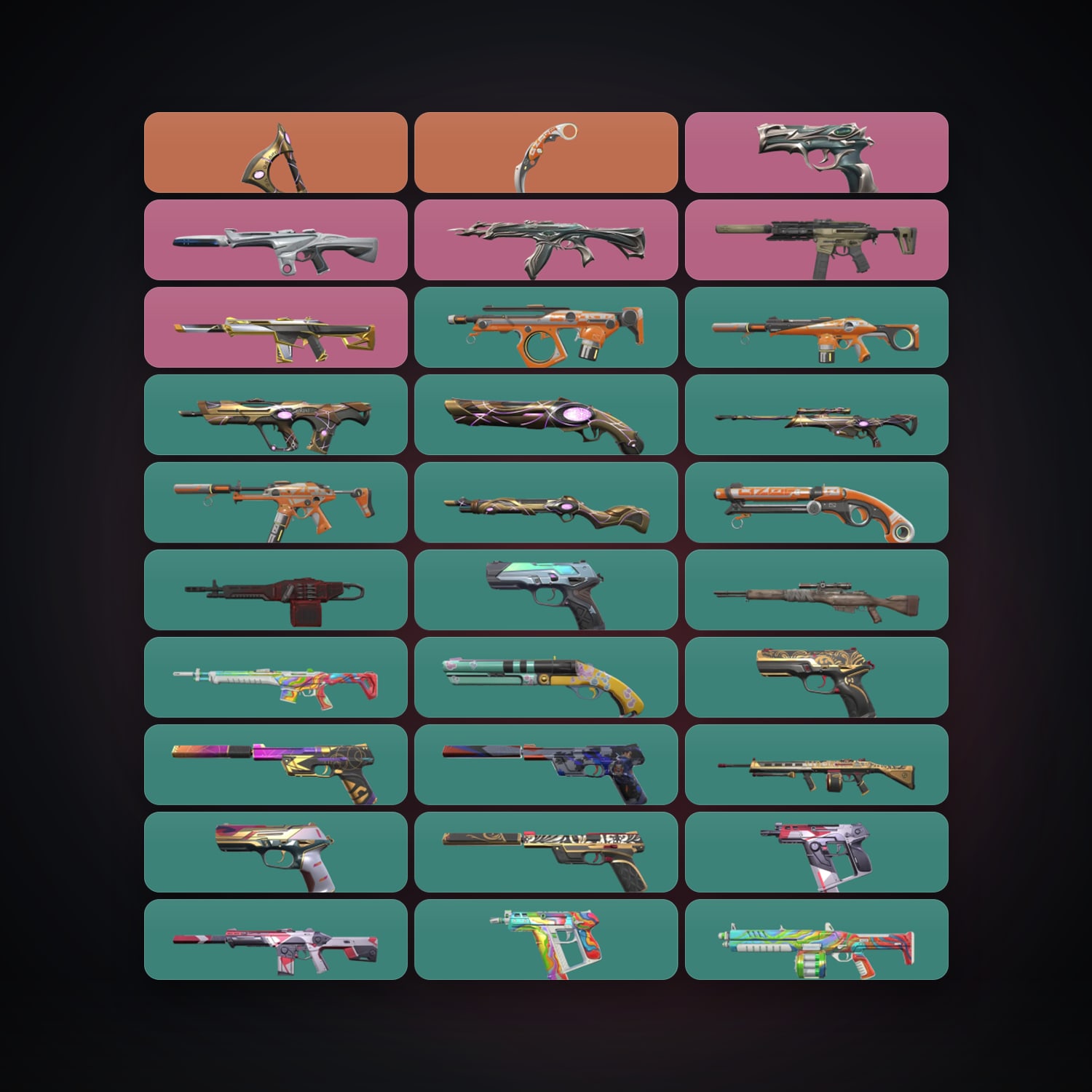 AP Gold 1 locker — 2 knives, 43 skins, lvl 191 — HabibiAccounts