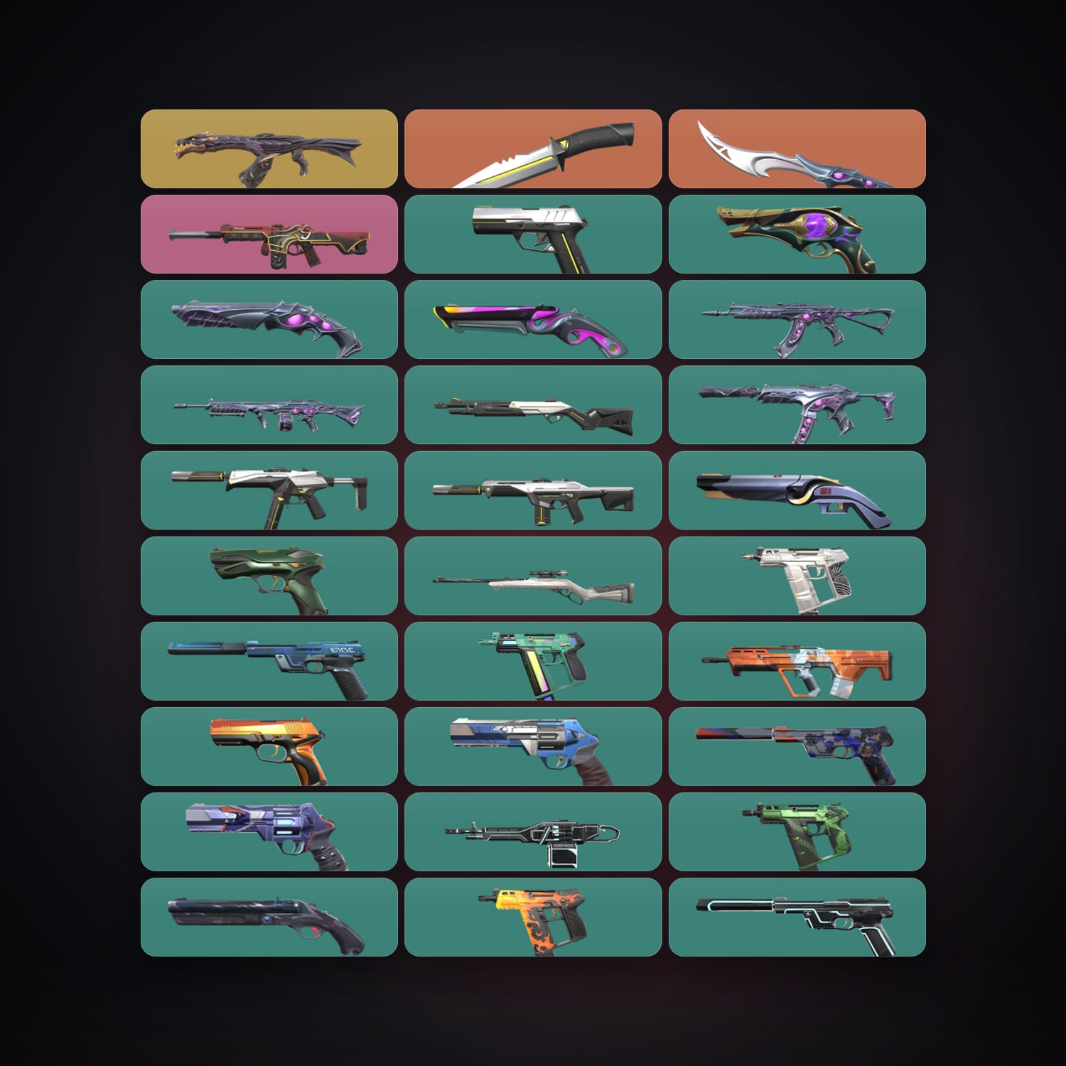 AP Gold 1 locker — 2 knives, 52 skins, lvl 334 — HabibiAccounts