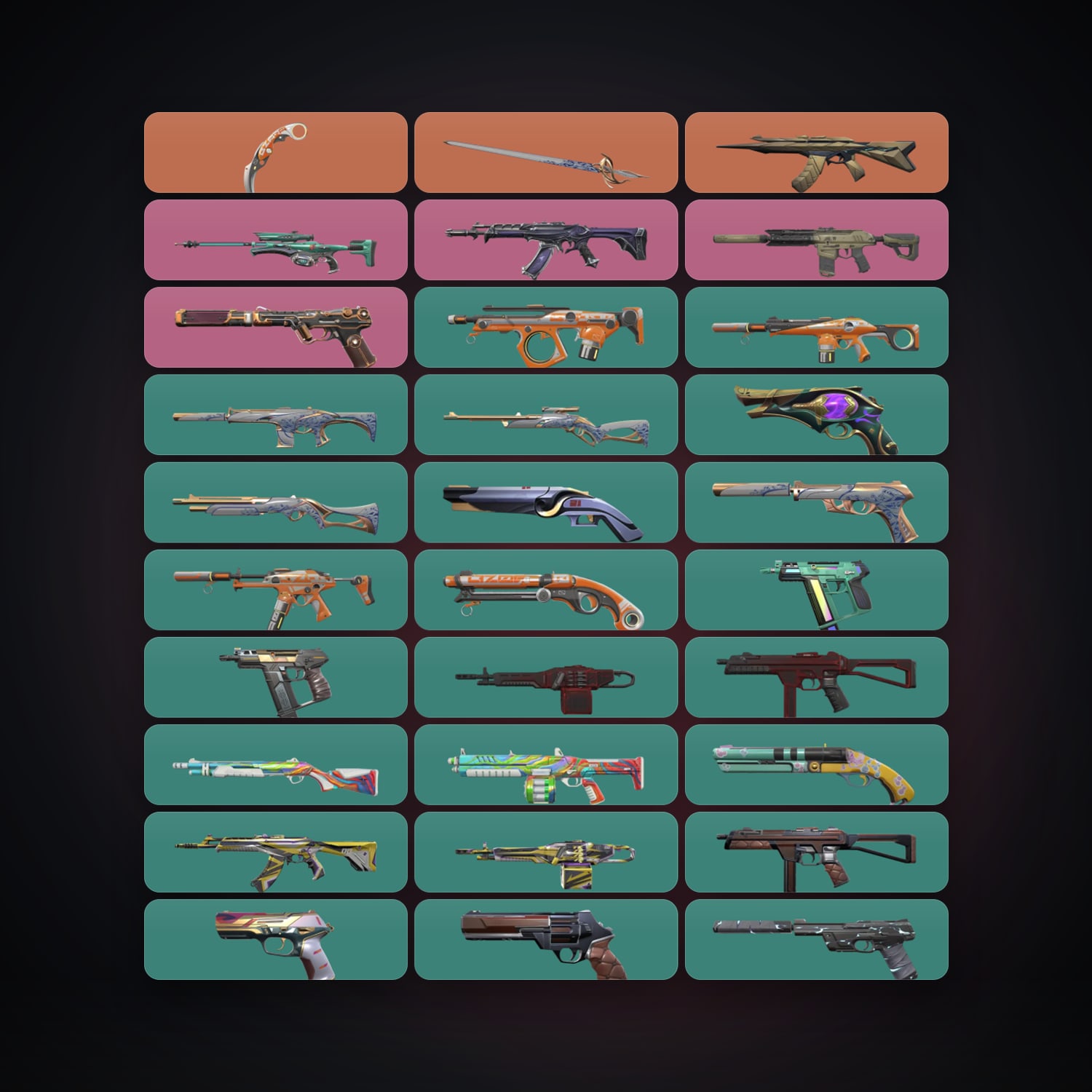 AP Ascendant 3 locker — 2 knives, 46 skins, lvl 243 — HabibiAccounts