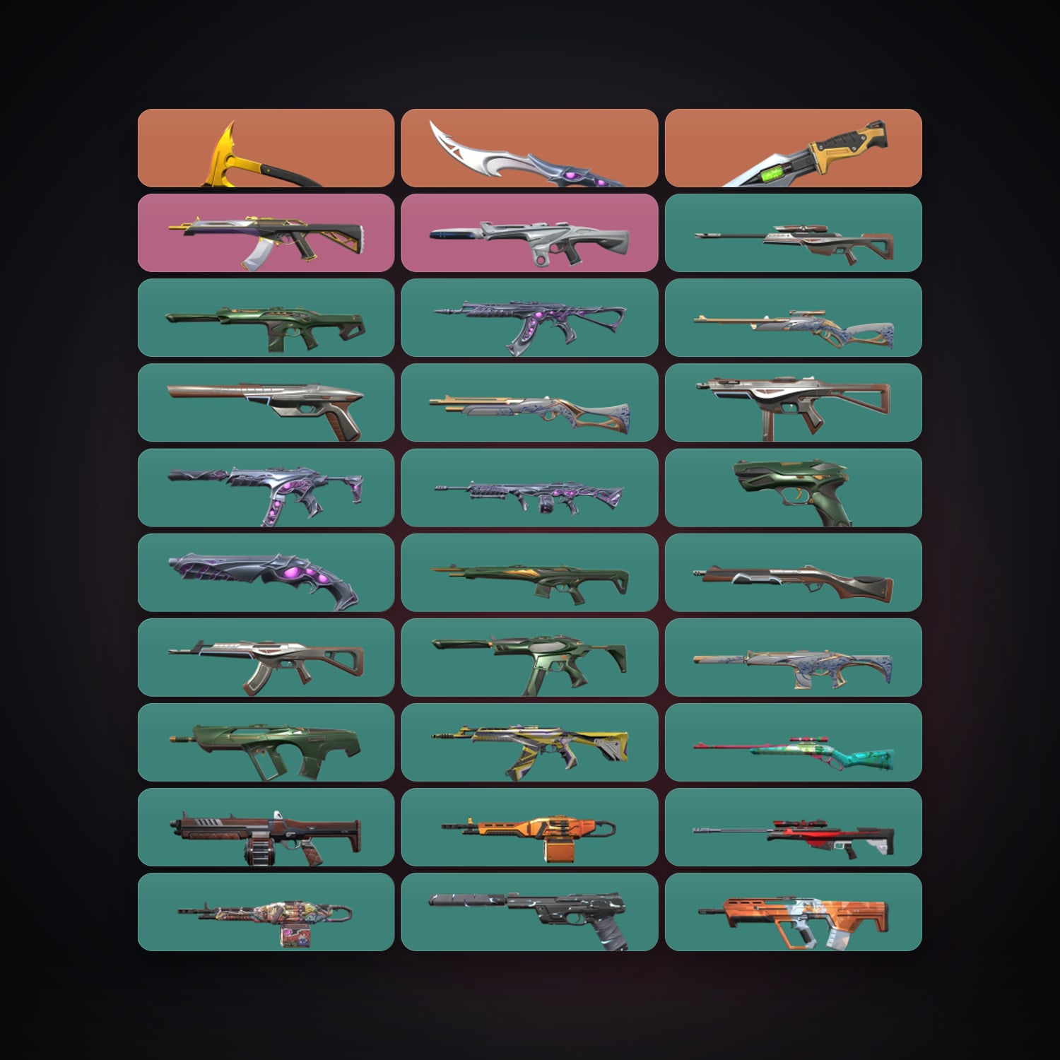 AP Plat 1 locker — 3 knives, 61 skins, lvl 173 — HabibiAccounts