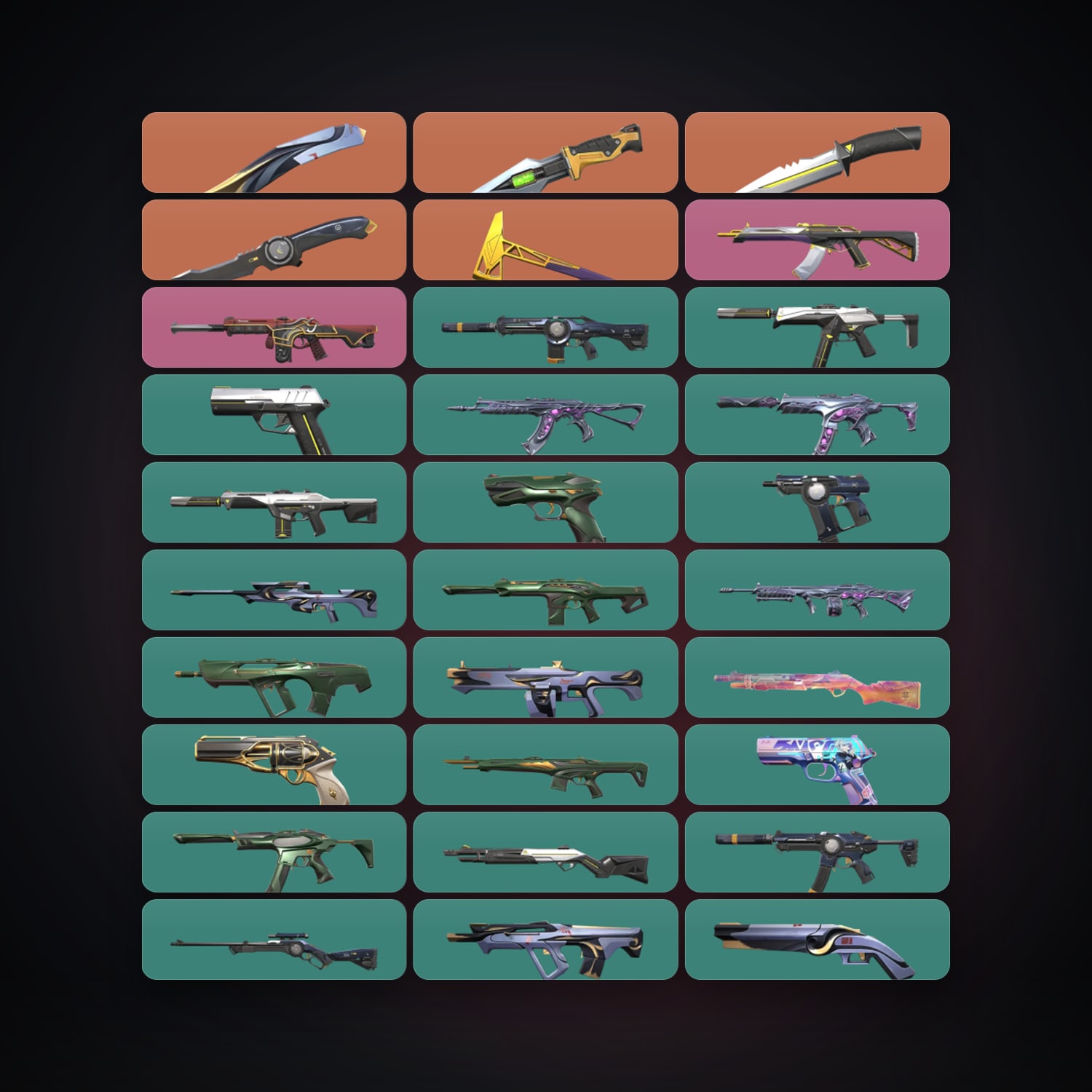 AP Diamond 2 locker — 5 knives, 72 skins, lvl 162 — HabibiAccounts