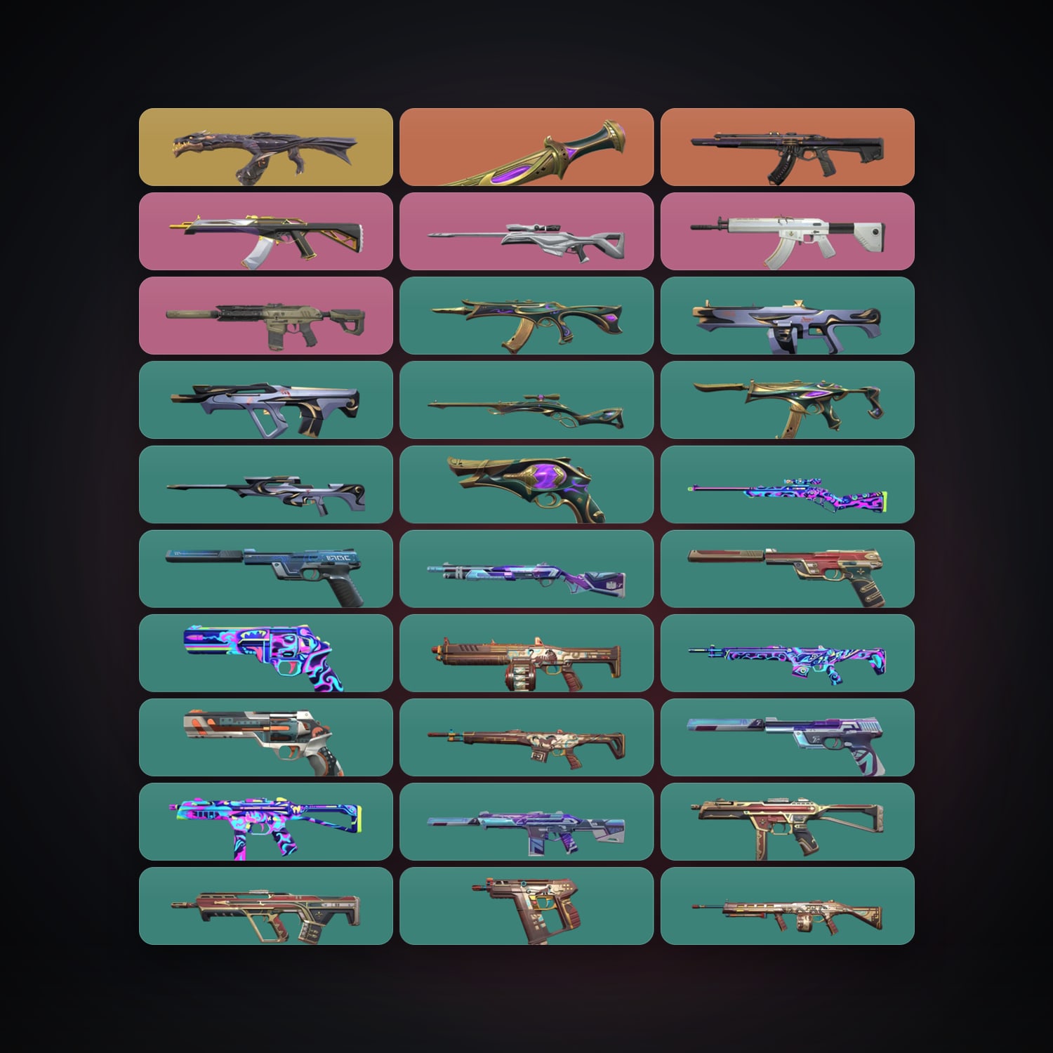BR Gold 2 locker — 1 knives, 32 skins, lvl 107 — HabibiAccounts