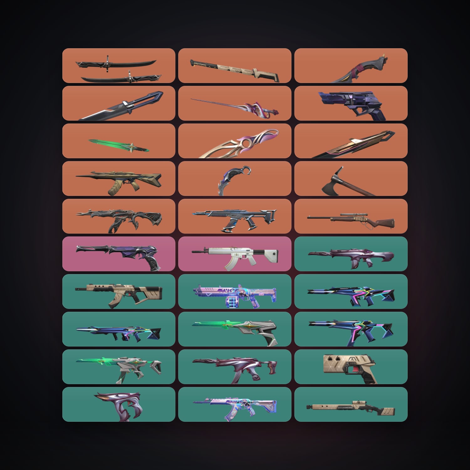 EU locker — 10 knives, 74 skins, lvl 76 — HabibiAccounts