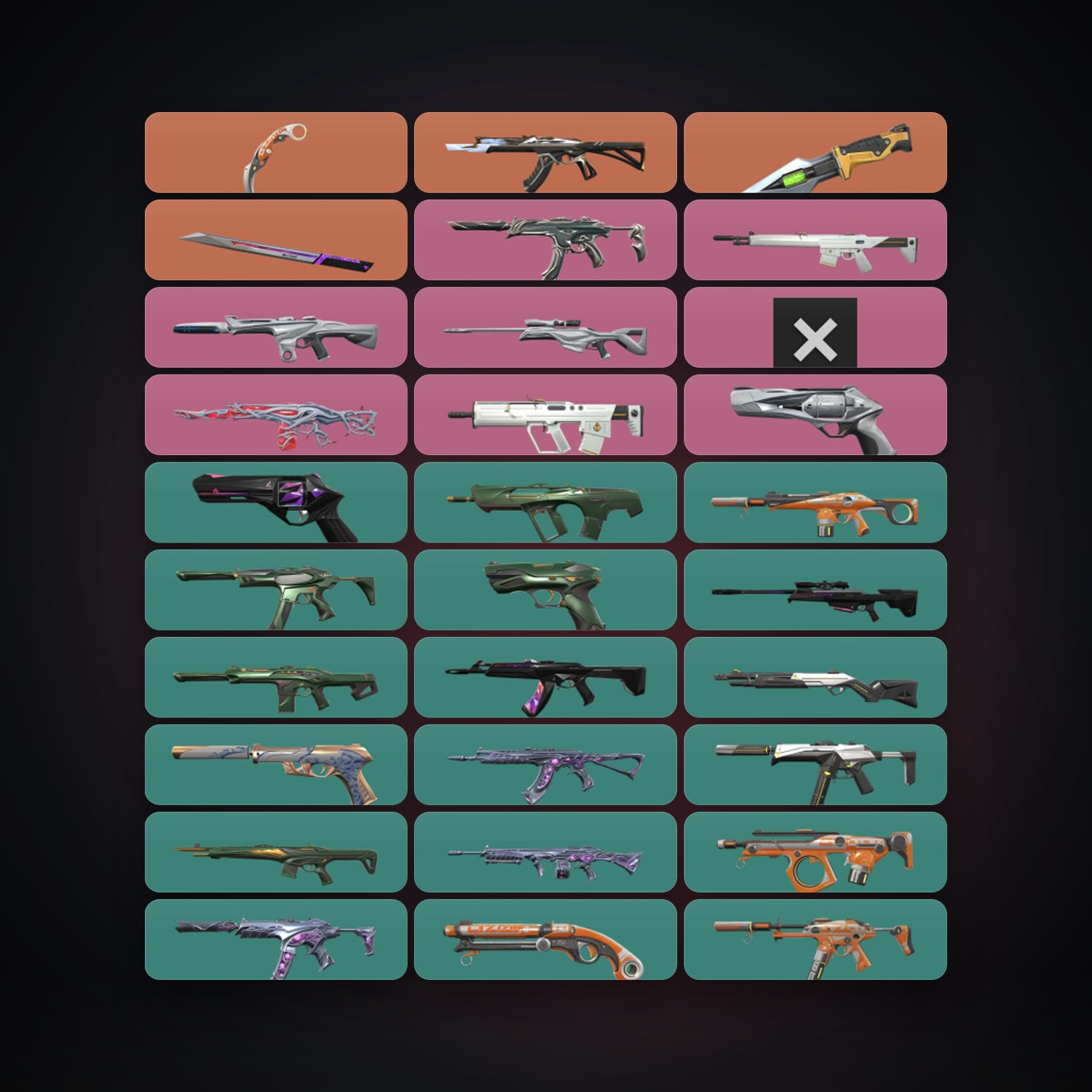 EU Silver 2 locker — 3 knives, 76 skins, lvl 209 — HabibiAccounts