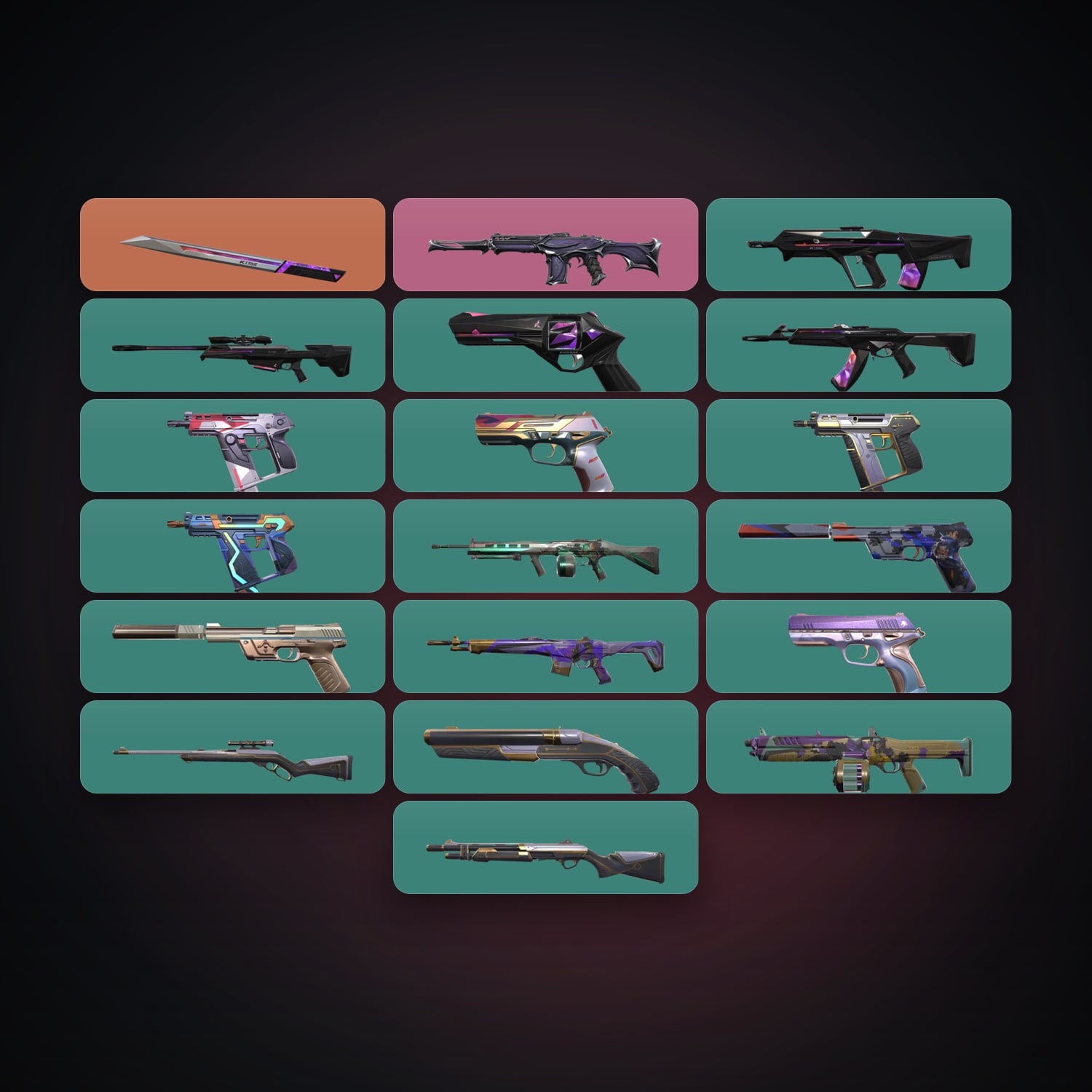 EU Gold 1 locker — 1 knives, 19 skins, lvl 102 — HabibiAccounts