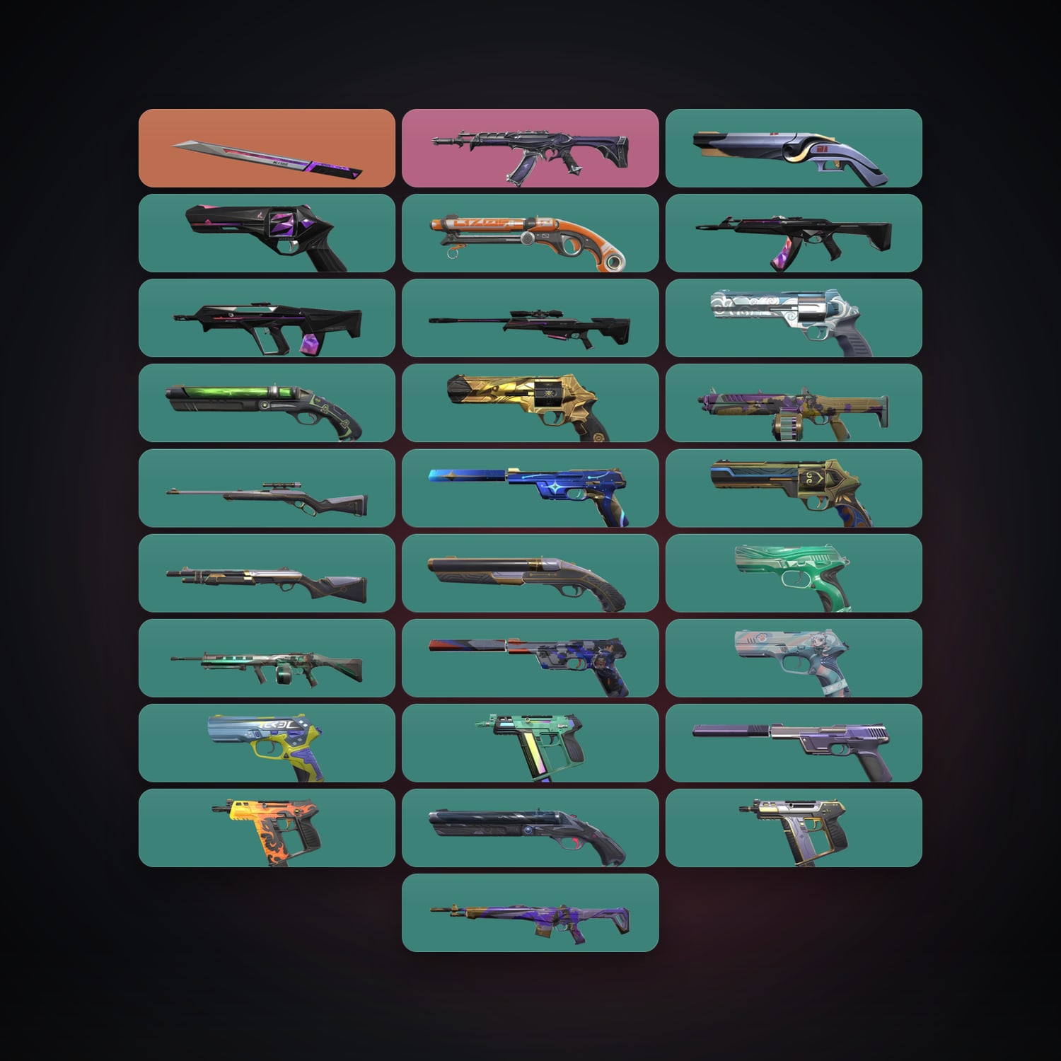 EU Silver 1 locker — 1 knives, 28 skins, lvl 214 — HabibiAccounts