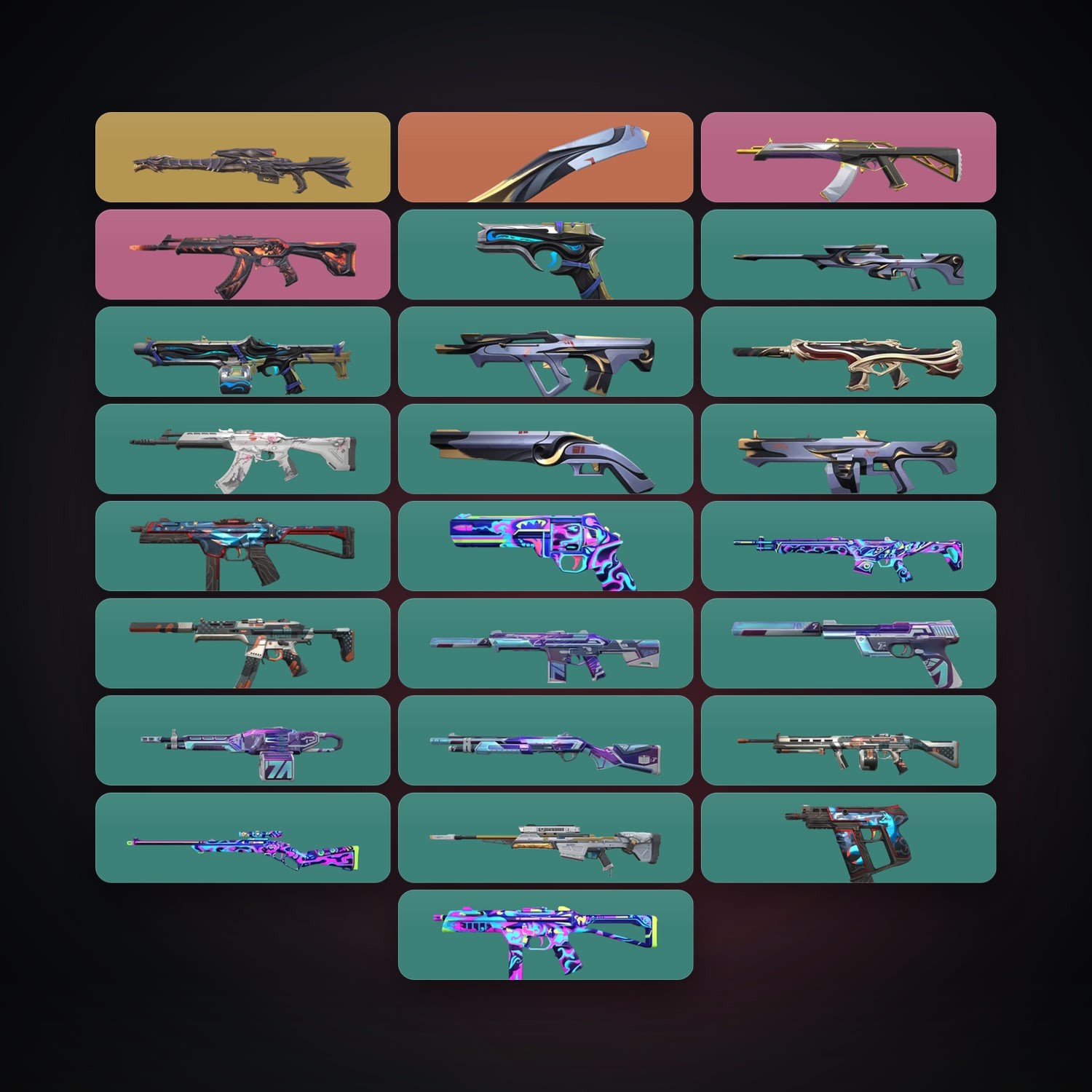 EU Silver 2 locker — 1 knives, 25 skins, lvl 49 — HabibiAccounts