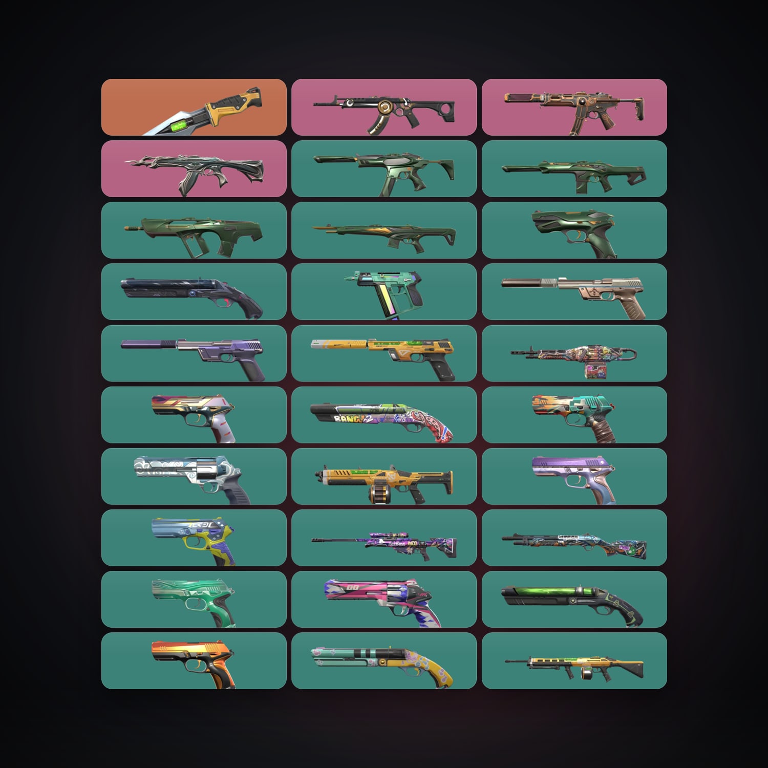 EU Silver 2 locker — 1 knives, 32 skins, lvl 197 — HabibiAccounts