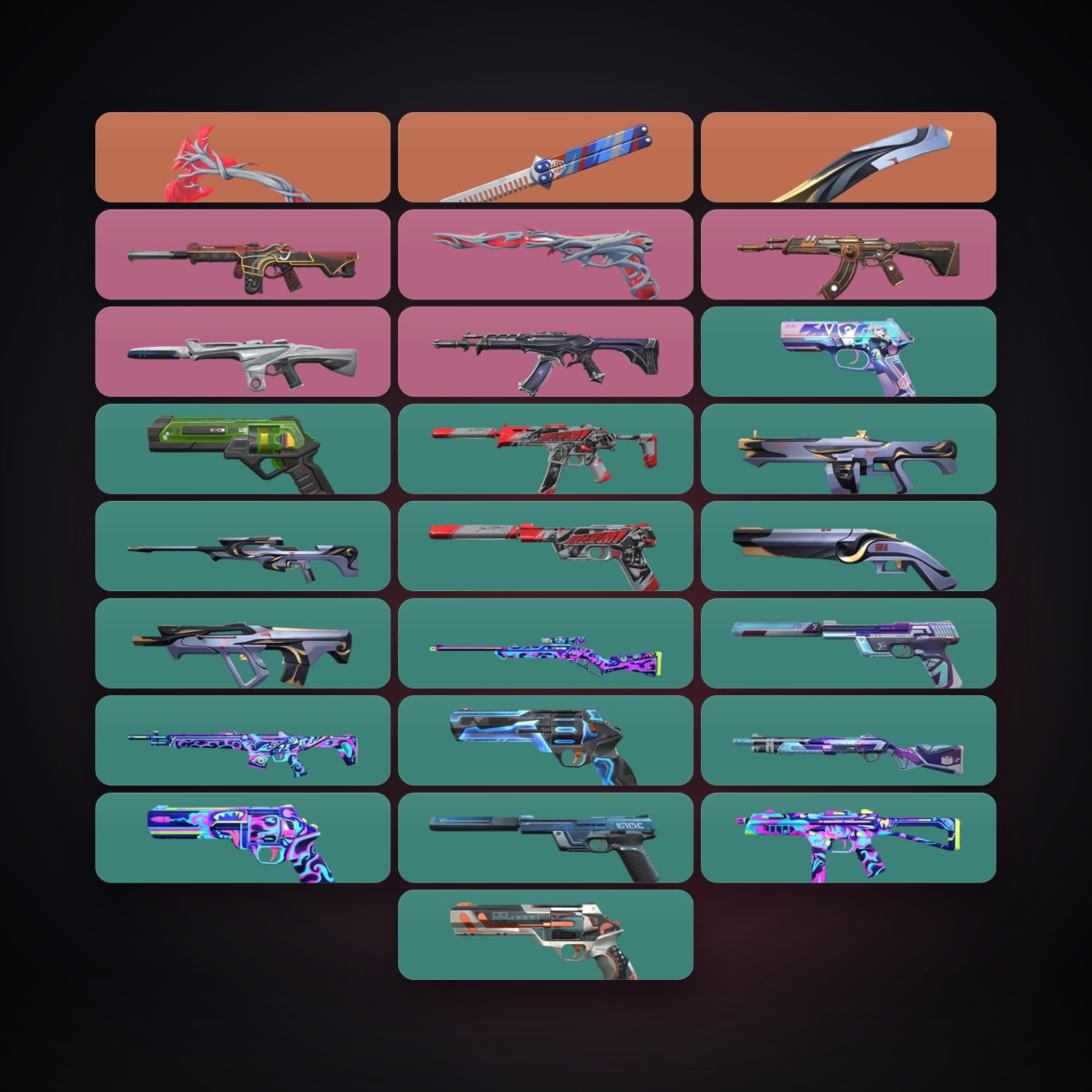 EU Diamond 2 locker — 3 knives, 27 skins, lvl 189 — HabibiAccounts