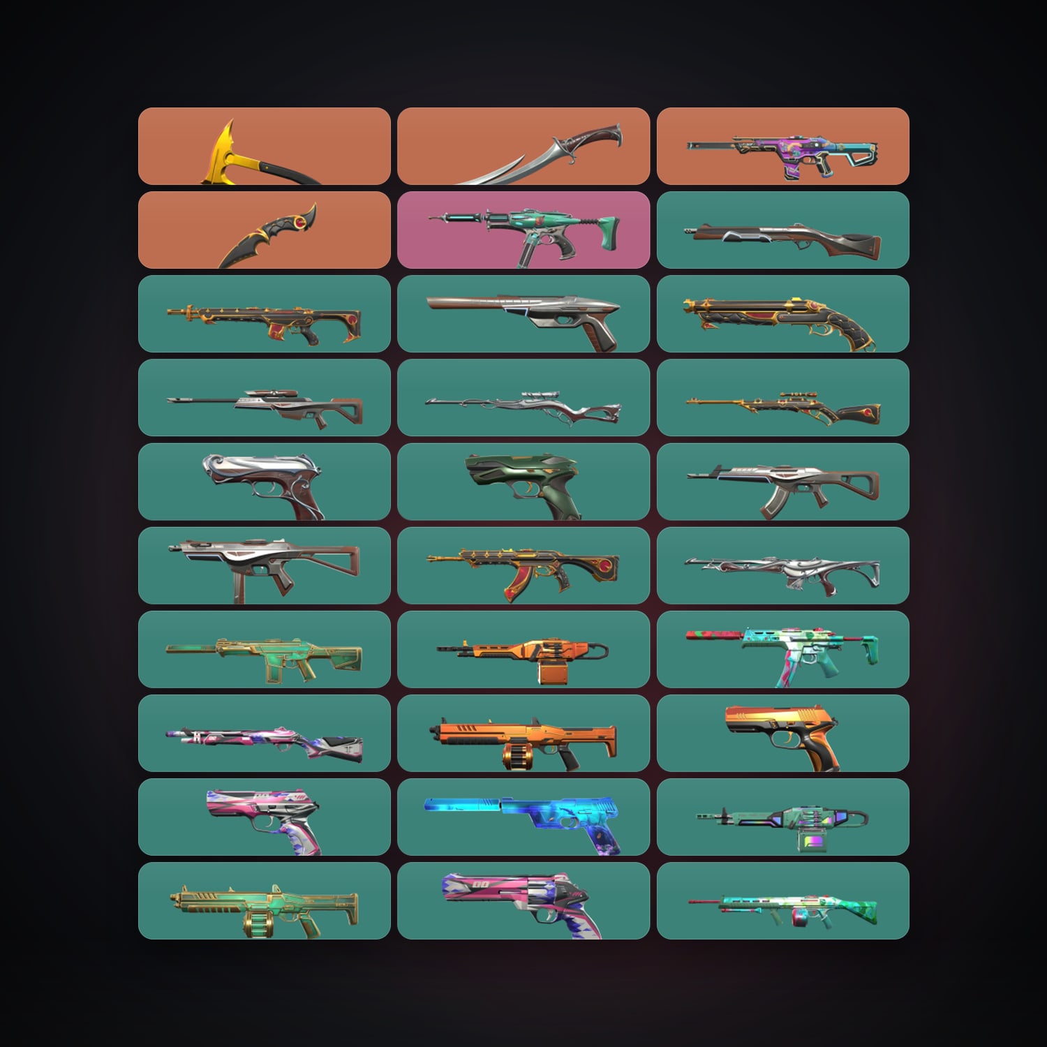 EU Silver 3 locker — 3 knives, 43 skins, lvl 89 — HabibiAccounts