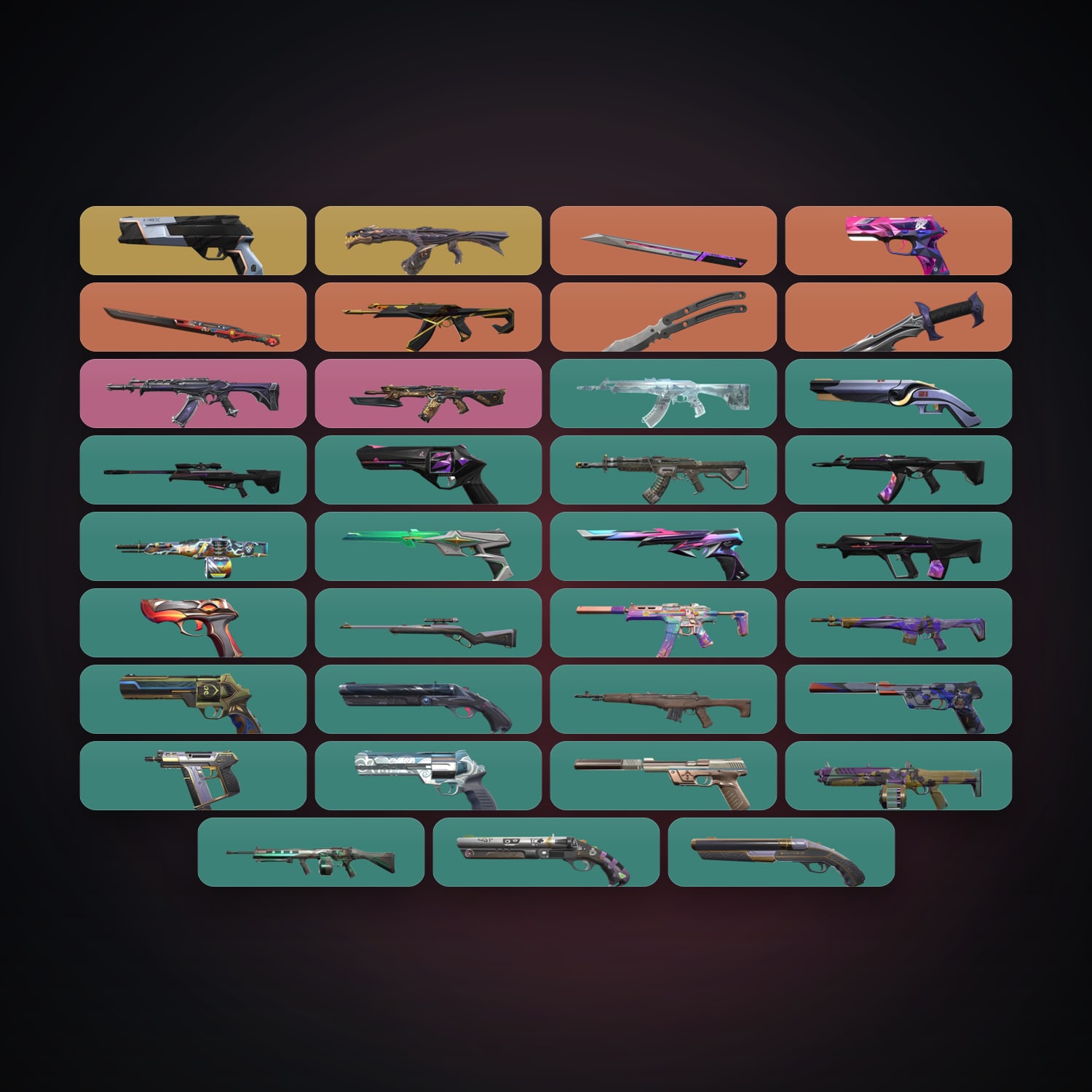 EU Plat 2 locker — 4 knives, 37 skins, lvl 203 — HabibiAccounts