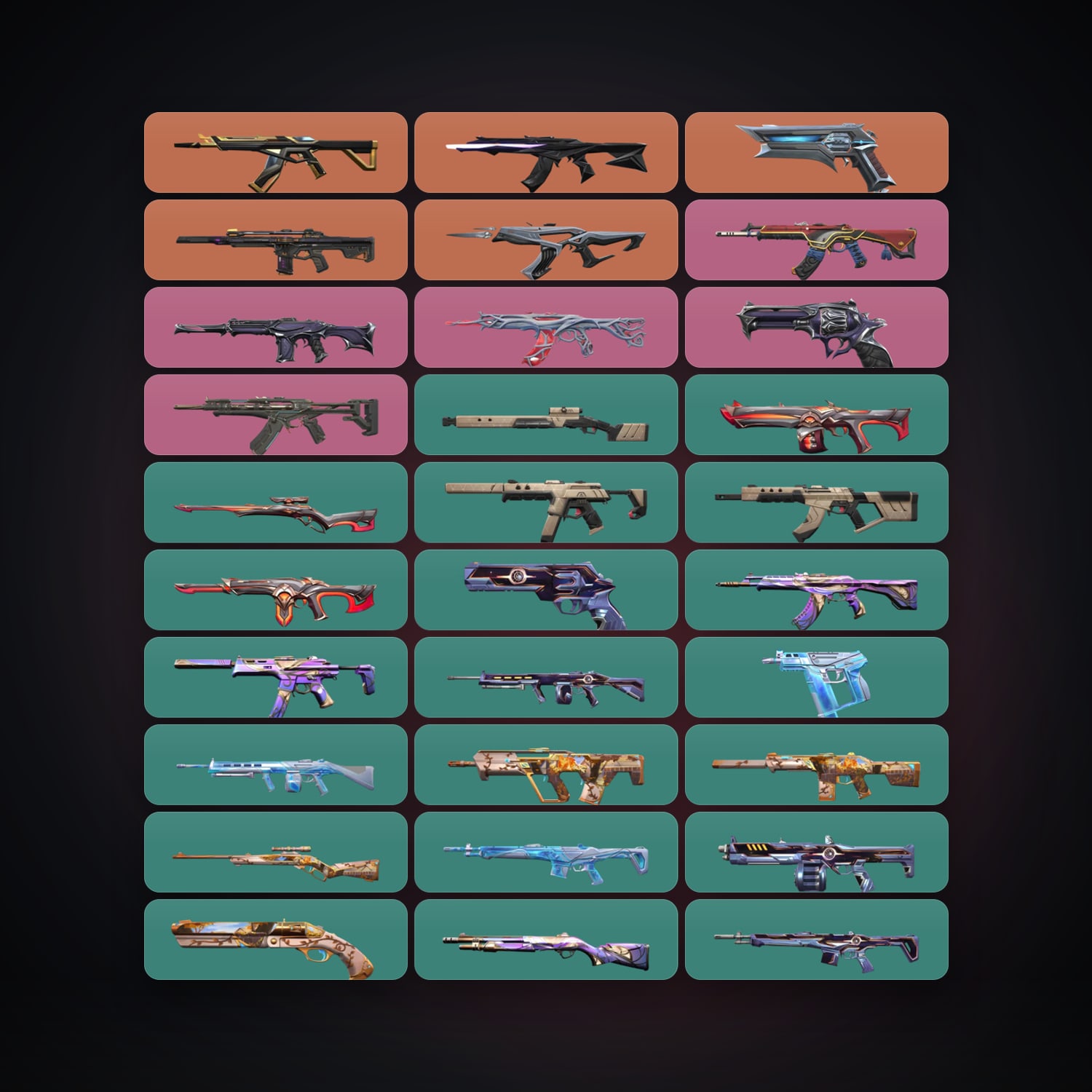 EU Plat 2 locker — 31 skins, lvl 73 — HabibiAccounts