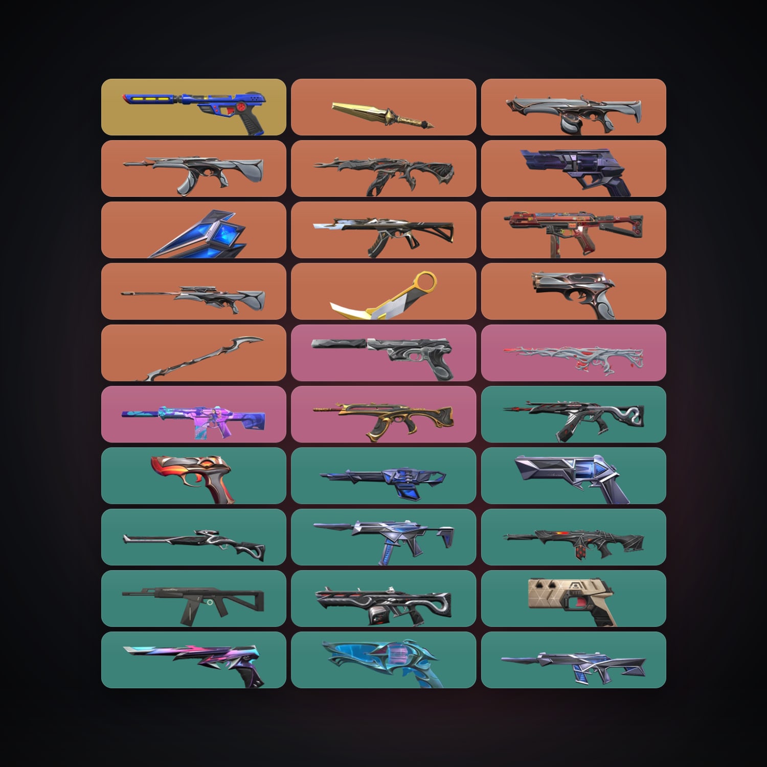 EU Gold 3 locker — 4 knives, 46 skins, lvl 124 — HabibiAccounts