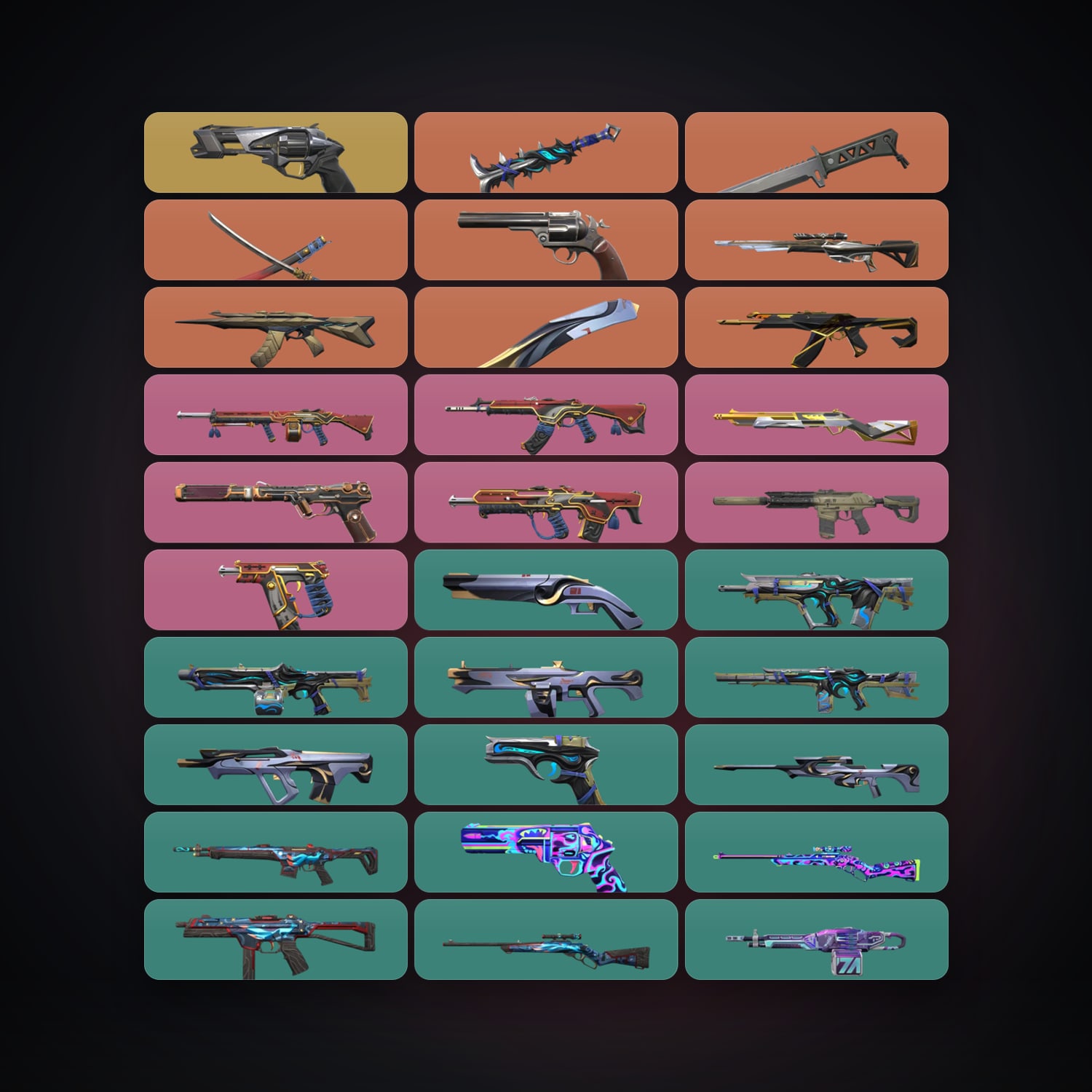 KR Ascendant 2 locker — 4 knives, 41 skins, lvl 79 — HabibiAccounts