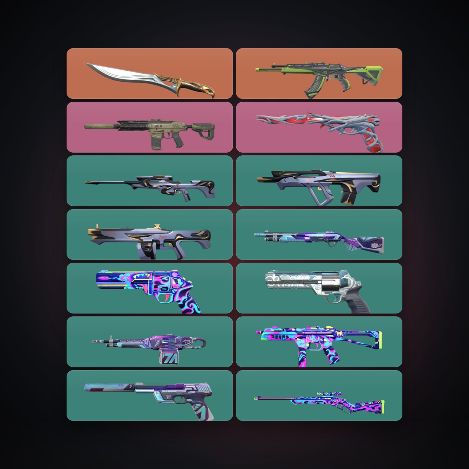 LA Ascendant 1 locker — 1 knives, 14 skins, lvl 75 — HabibiAccounts