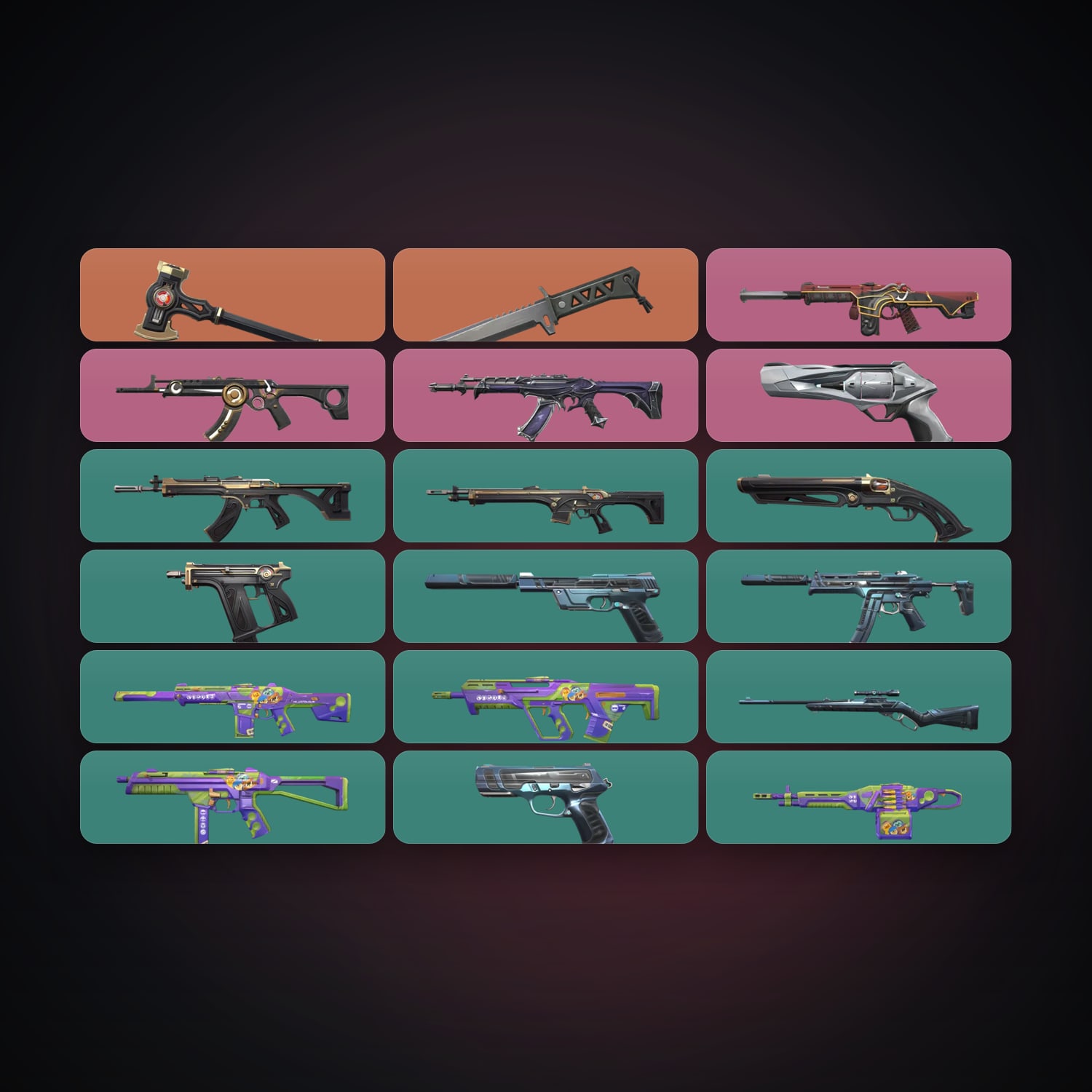 LA Plat 1 locker — 2 knives, 18 skins, lvl 58 — HabibiAccounts