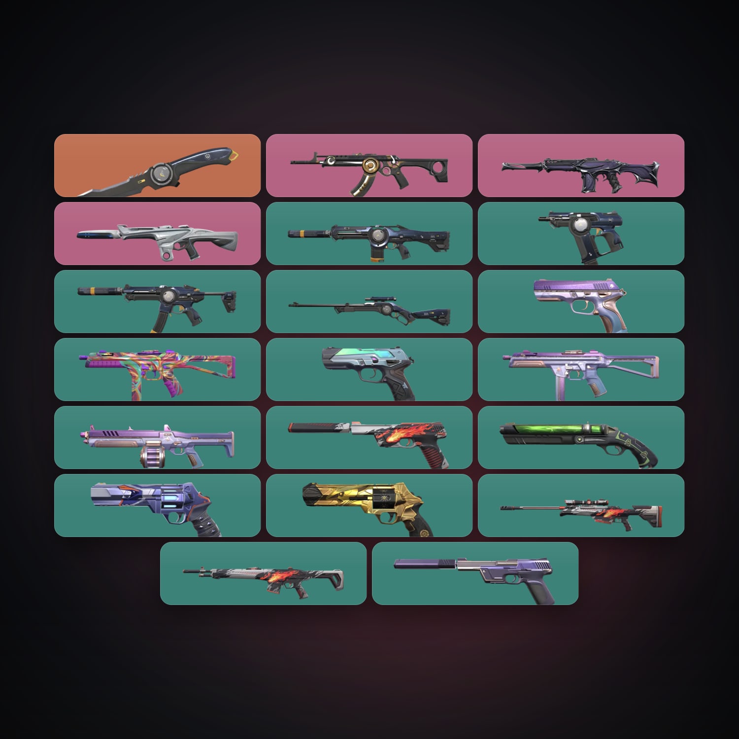 LA Silver 2 locker — 1 knives, 22 skins, lvl 102 — HabibiAccounts