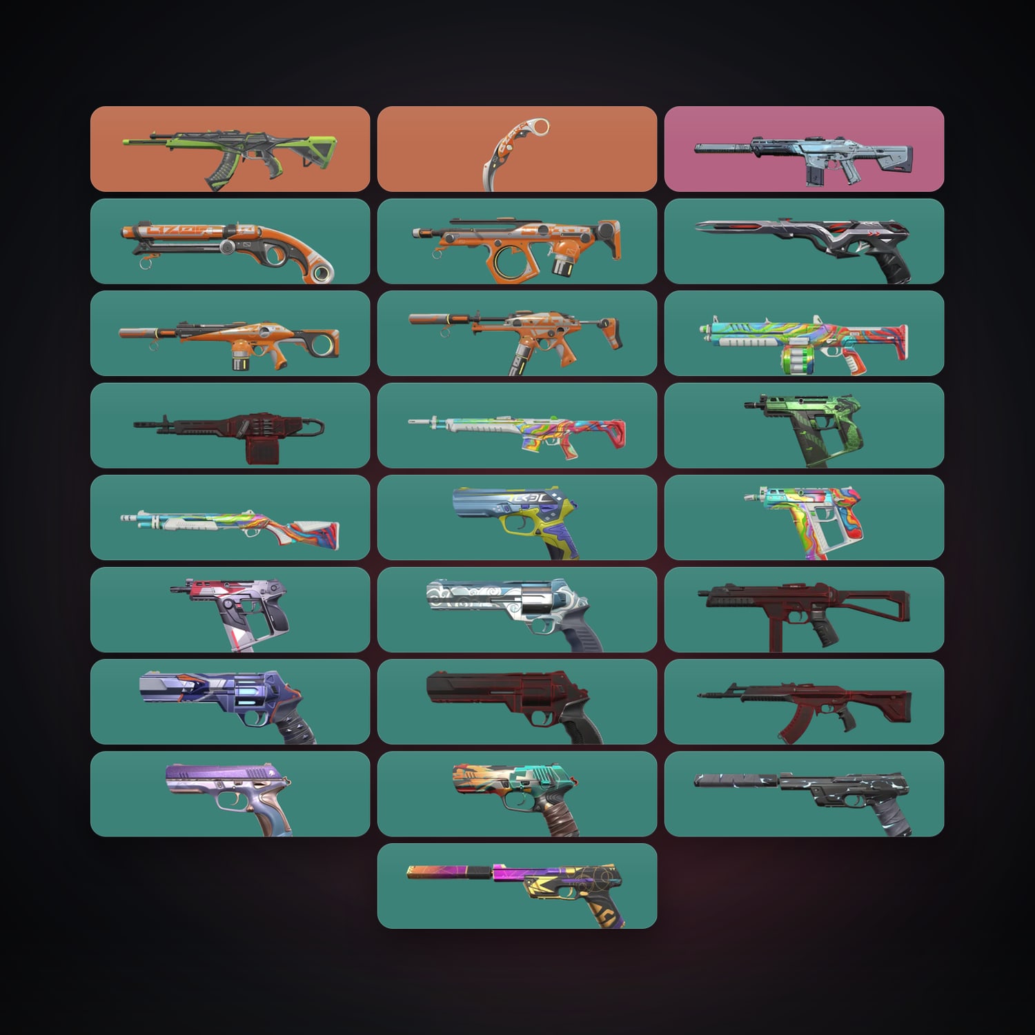 LA Diamond 1 locker — 1 knives, 25 skins, lvl 168 — HabibiAccounts
