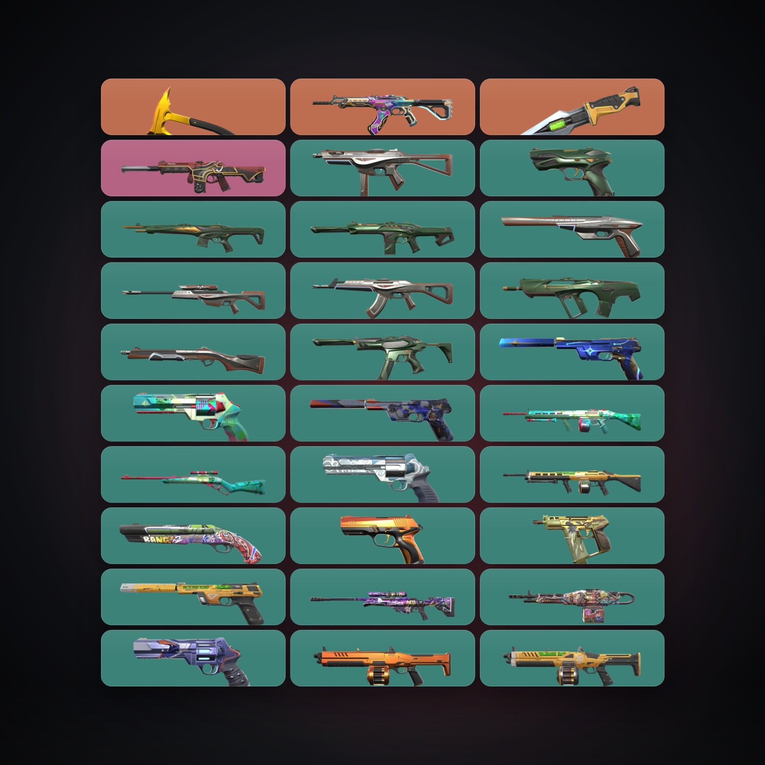 LA Silver 1 locker — 2 knives, 38 skins, lvl 184 — HabibiAccounts