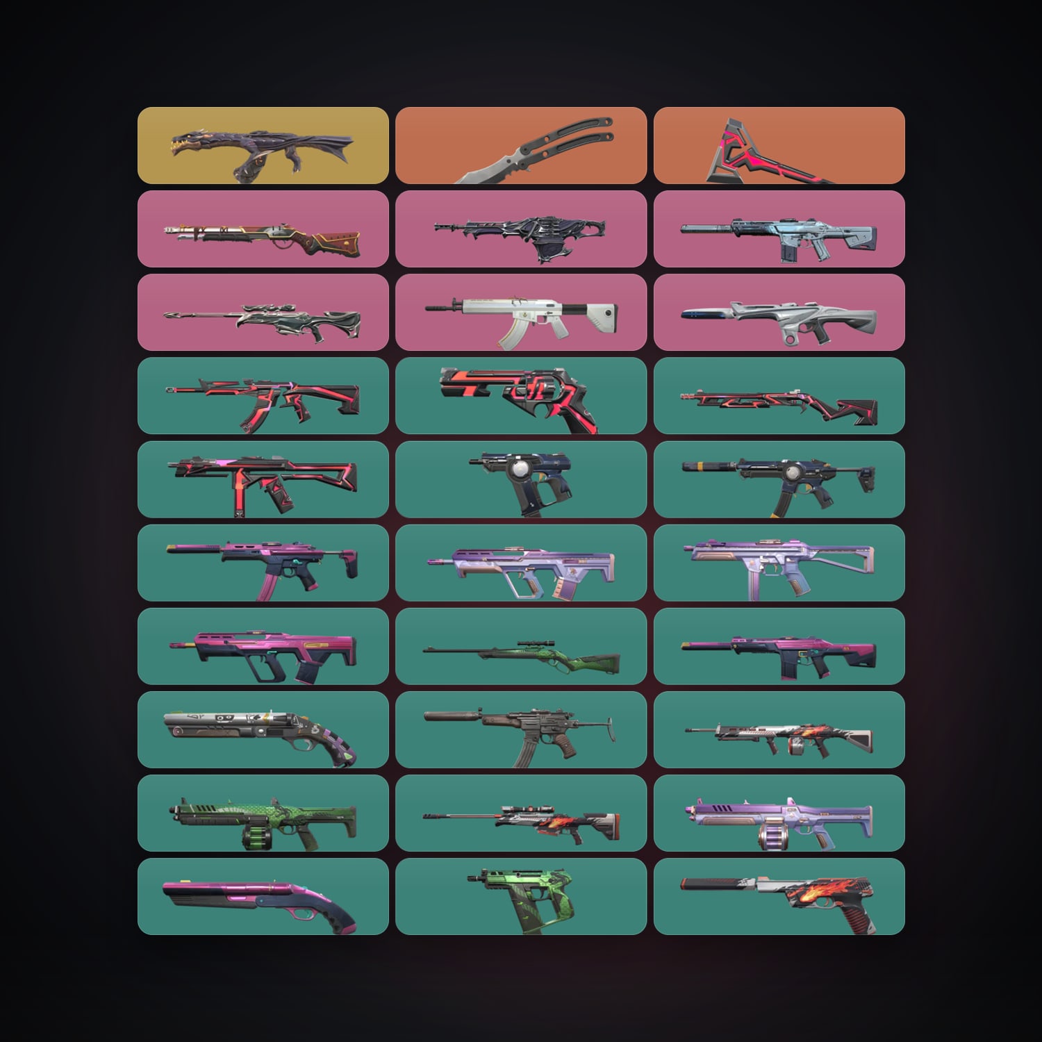LA Bronze 3 locker — 2 knives, 31 skins, lvl 78 — HabibiAccounts